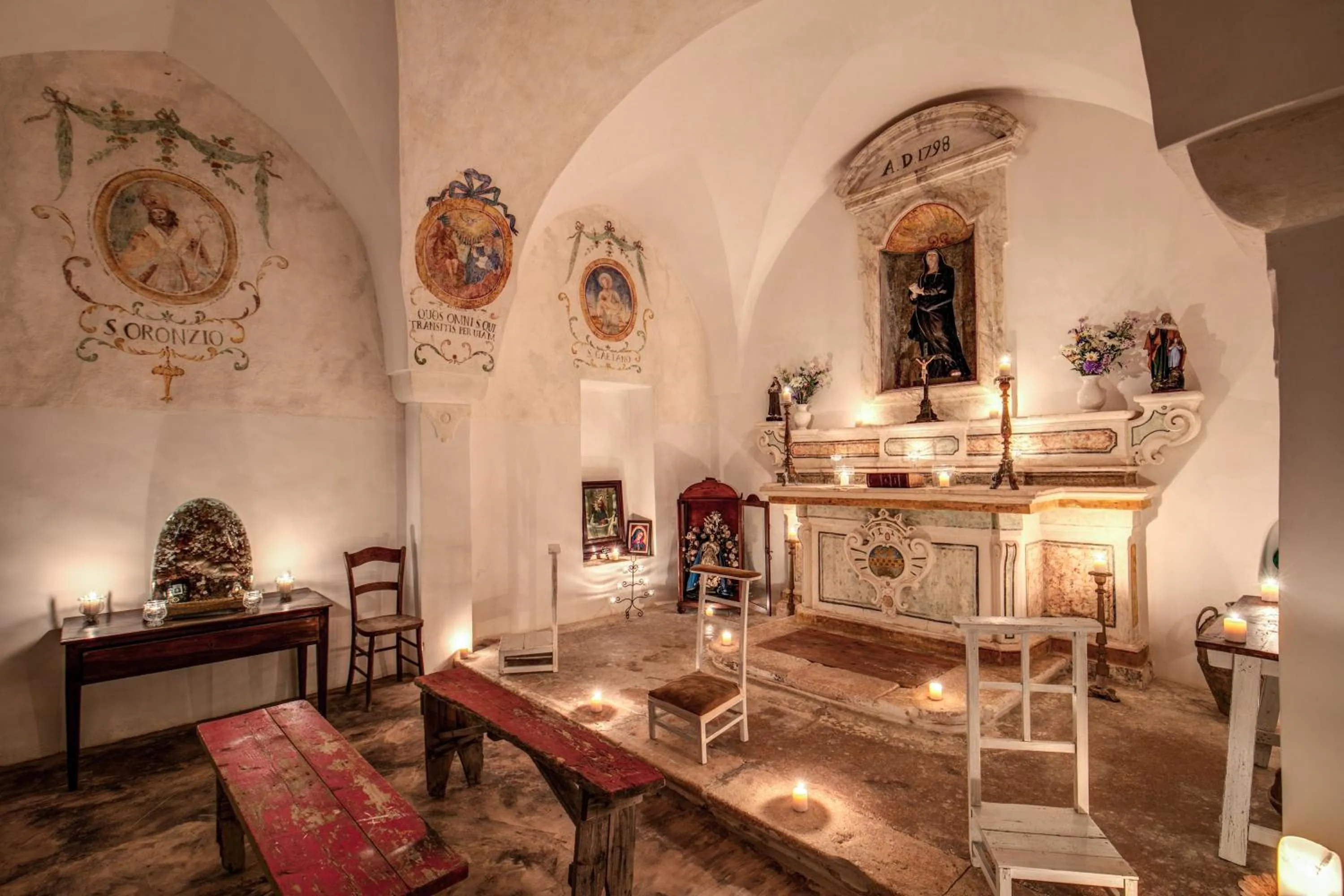 Living room in Masseria Cervarolo