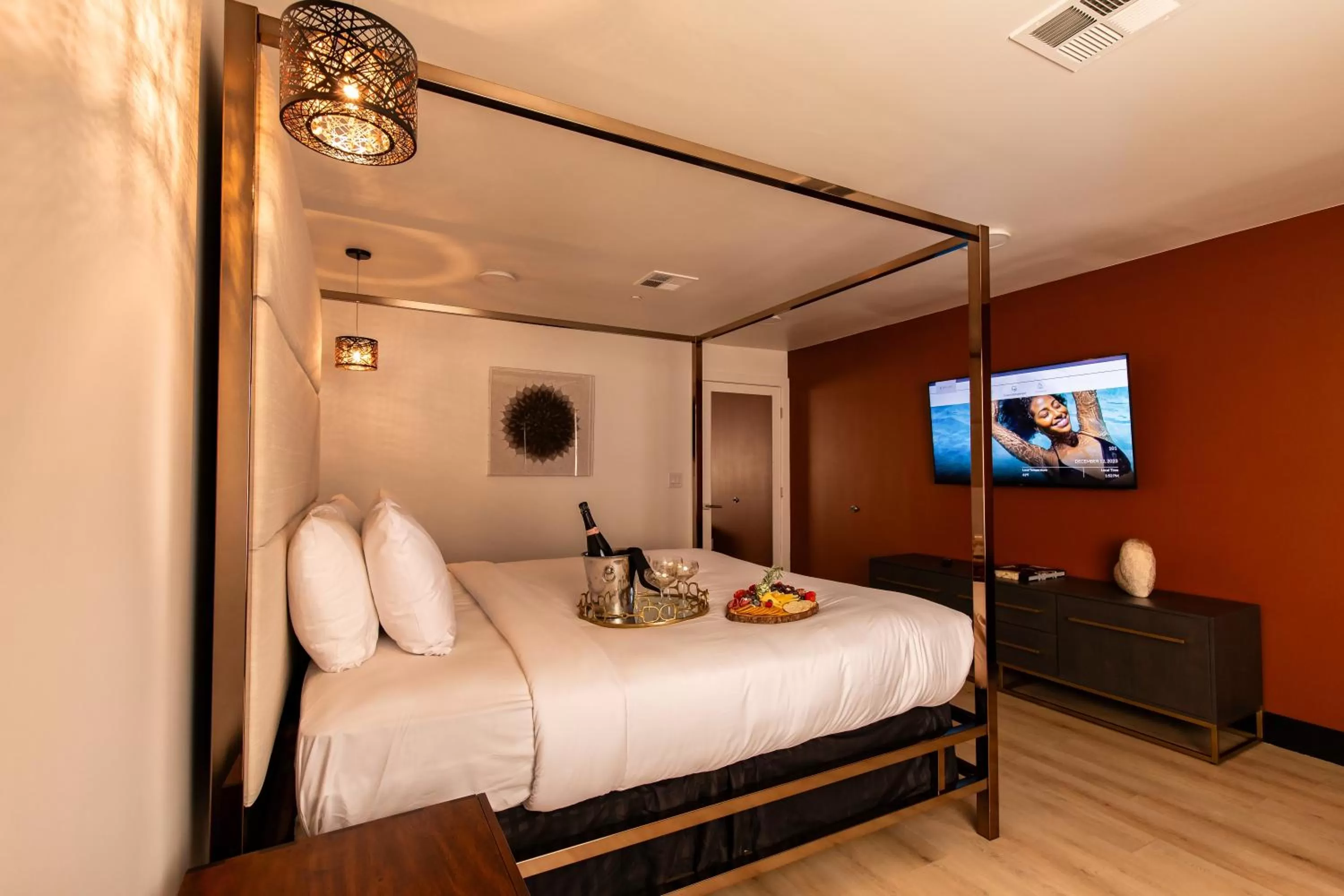 Bed in The Lexi Las Vegas