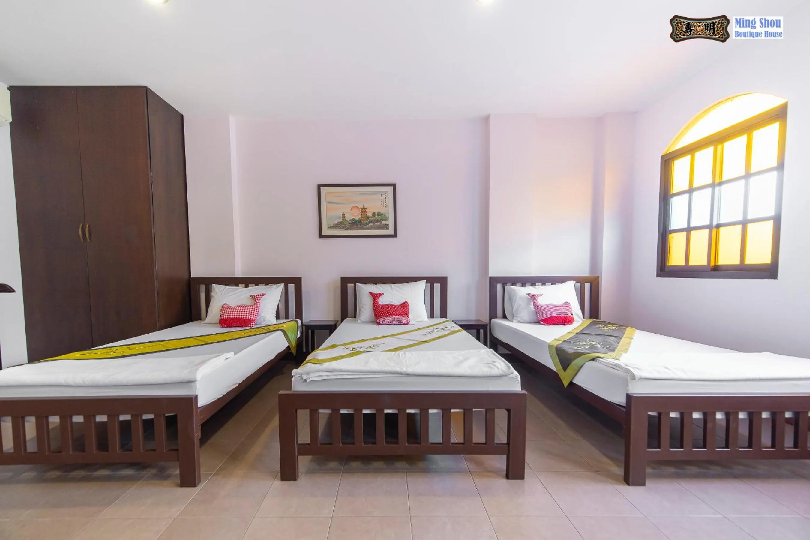 Bed in Ming Shou Boutique House