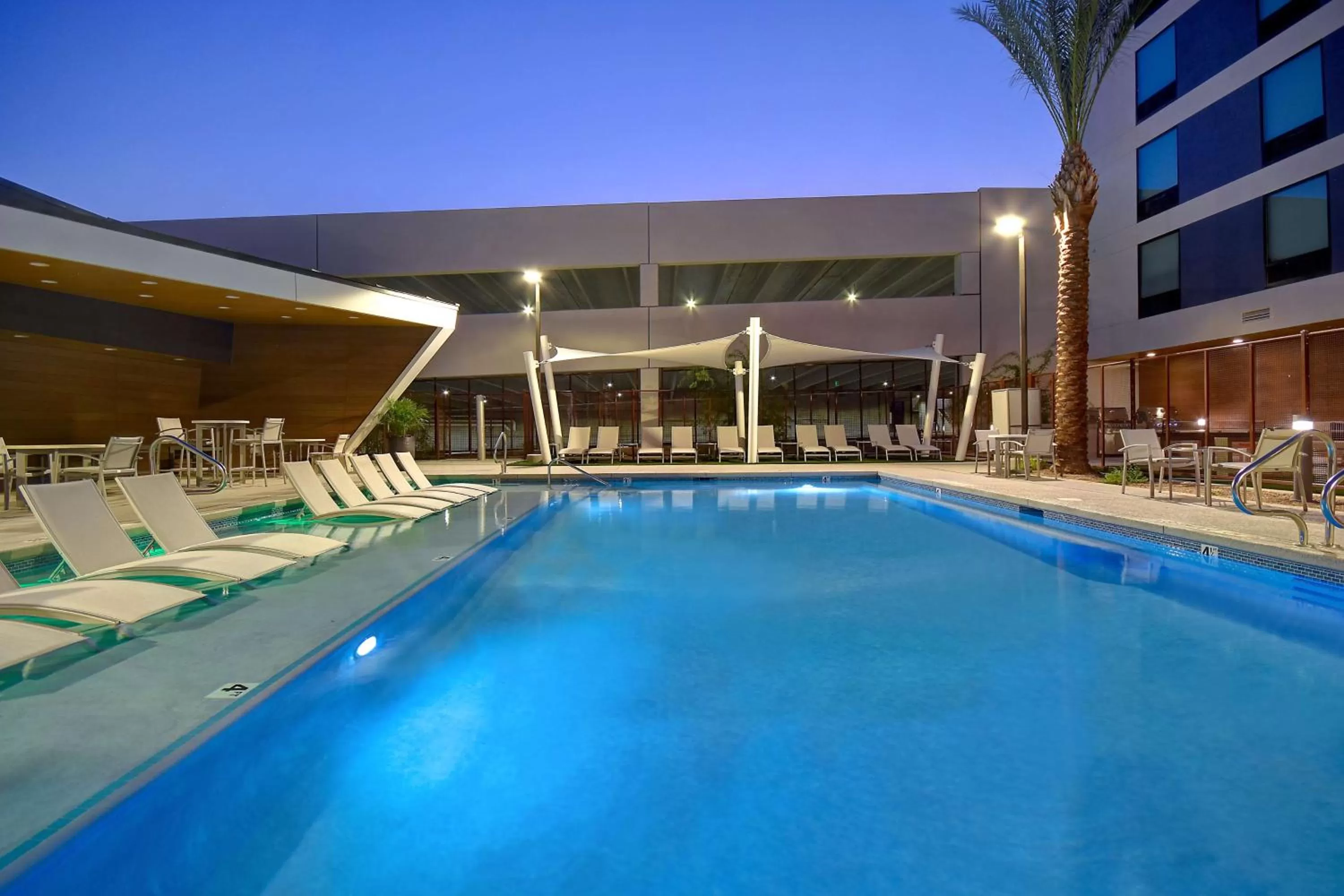 Pool view in Home2 Suites by Hilton Las Vegas Convention Center - No Resort Fee