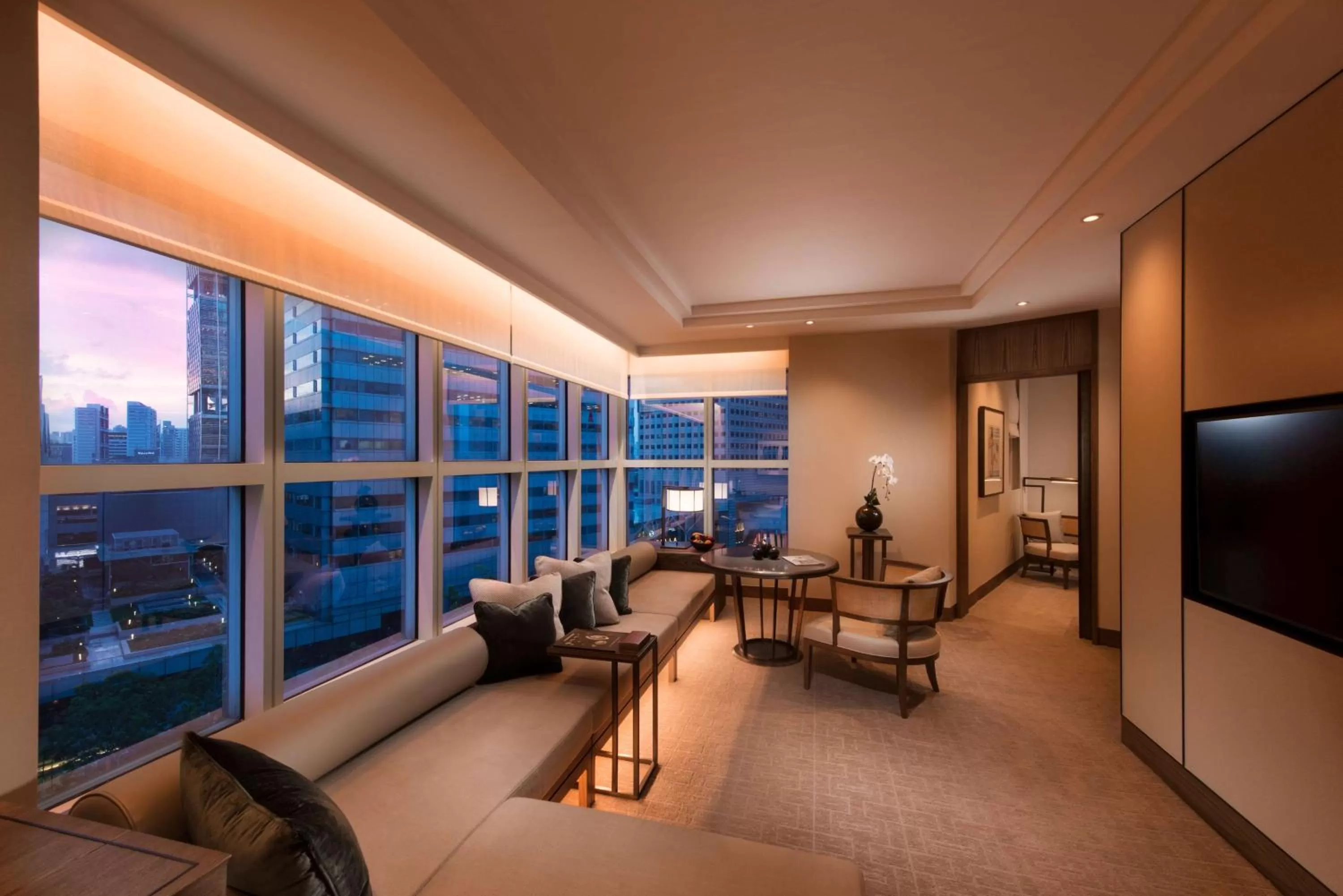 Living room in Conrad Centennial Singapore