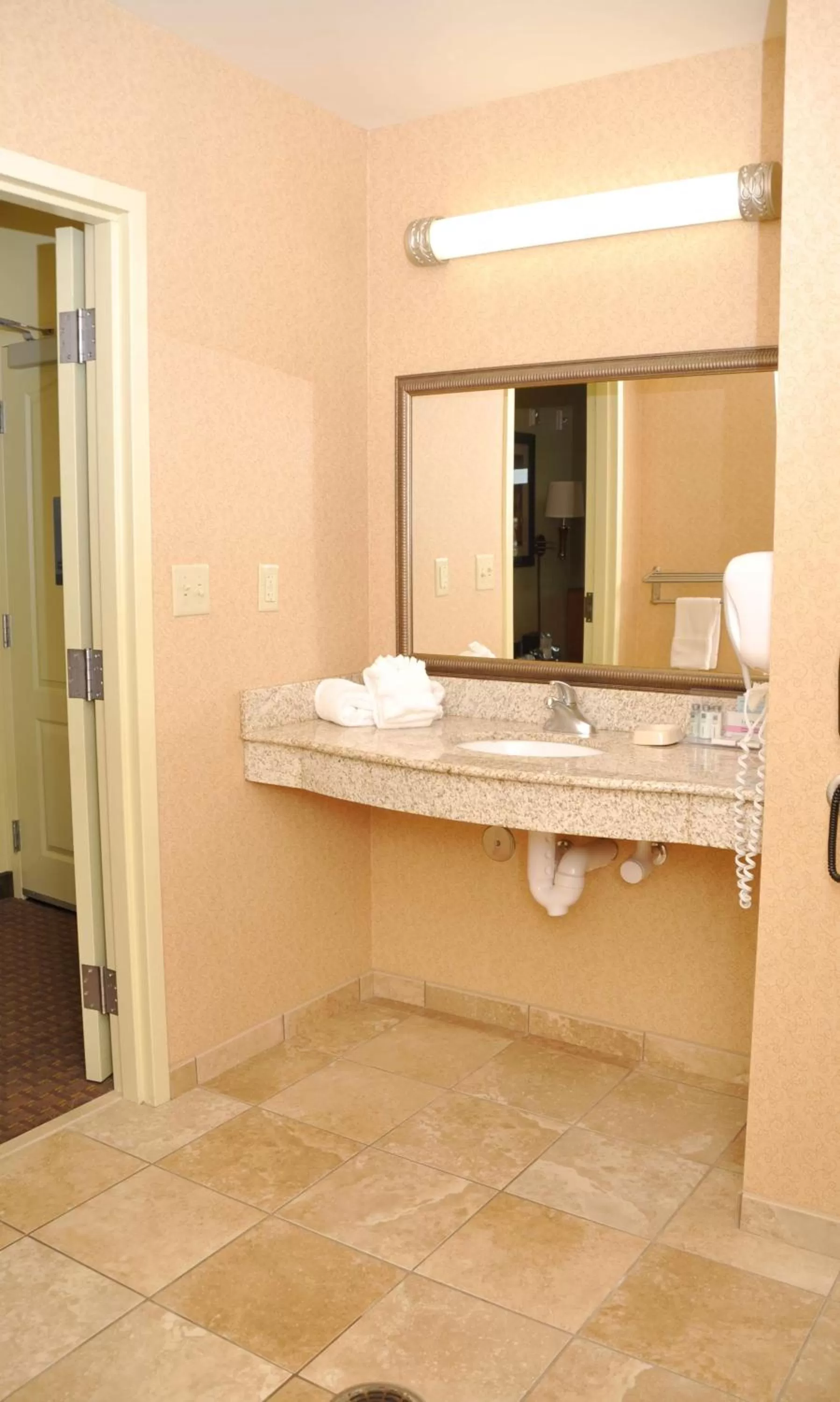 Bathroom in Hampton Inn Macomb