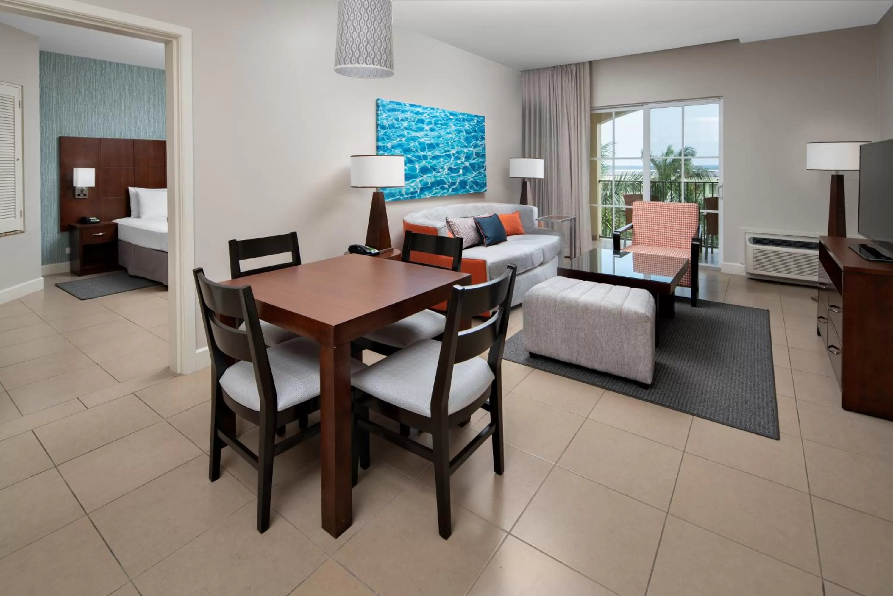 Living room, Bed in Courtyard by Marriott Bridgetown, Barbados