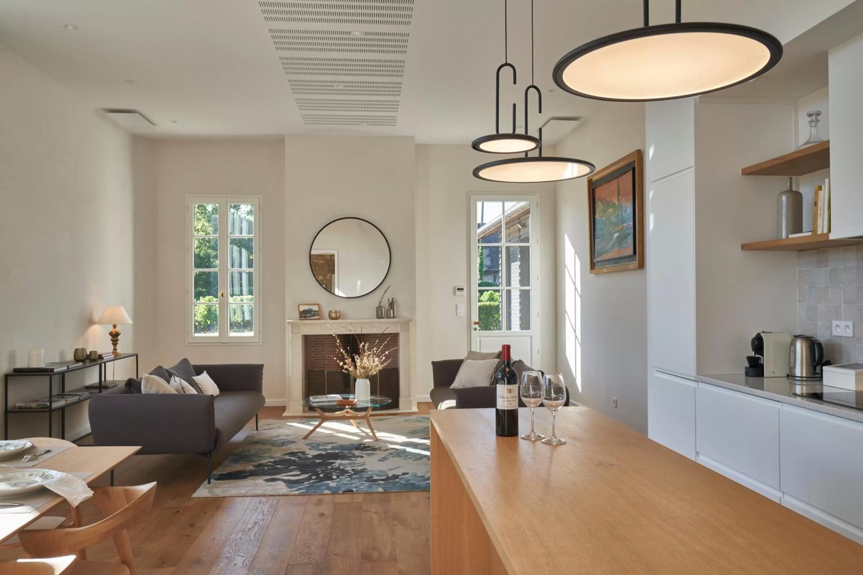 Living room, Seating Area in Château Bonalgue - Pomerol