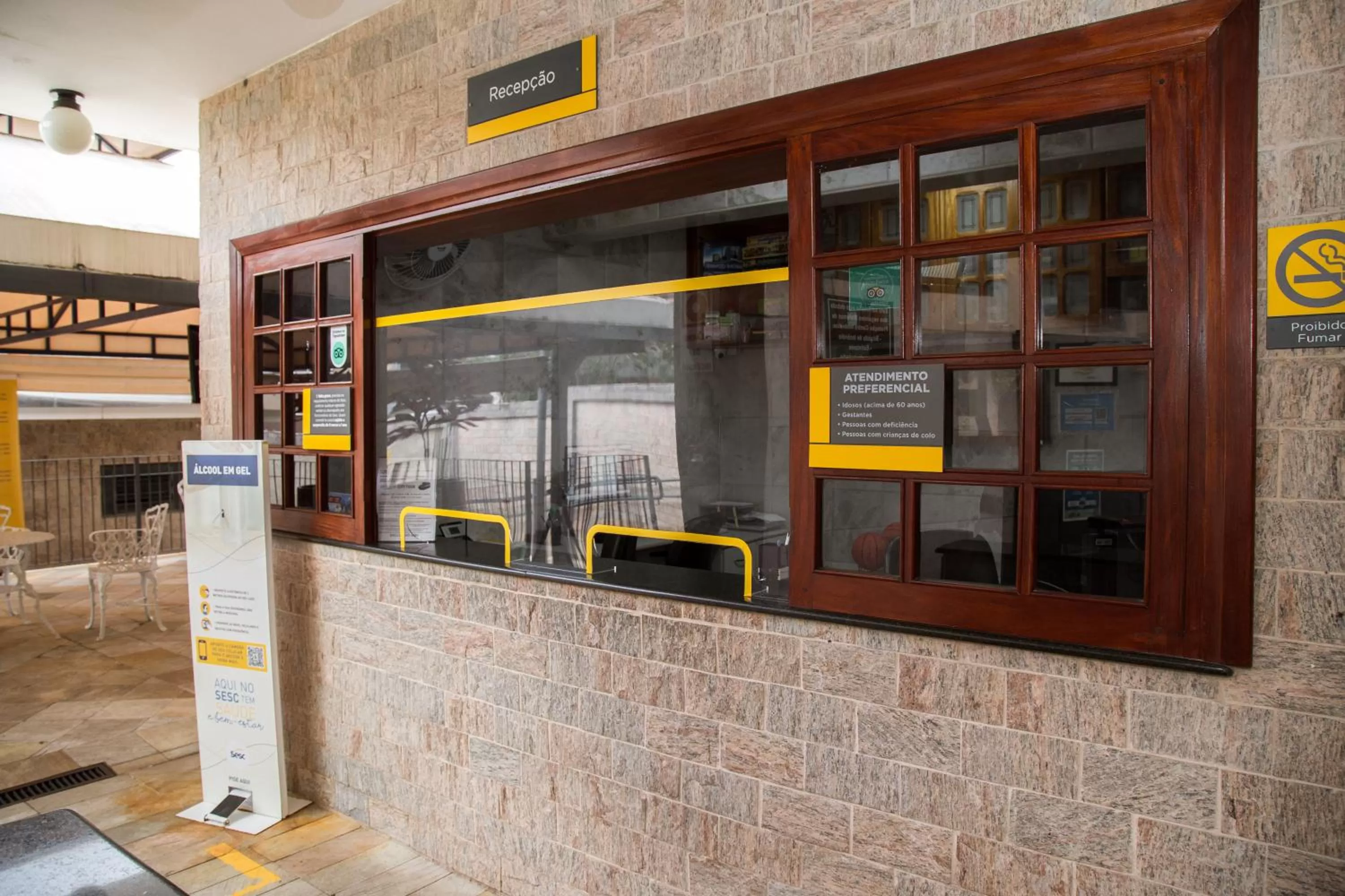 Lobby or reception in SESC POÇOS DE CALDAS