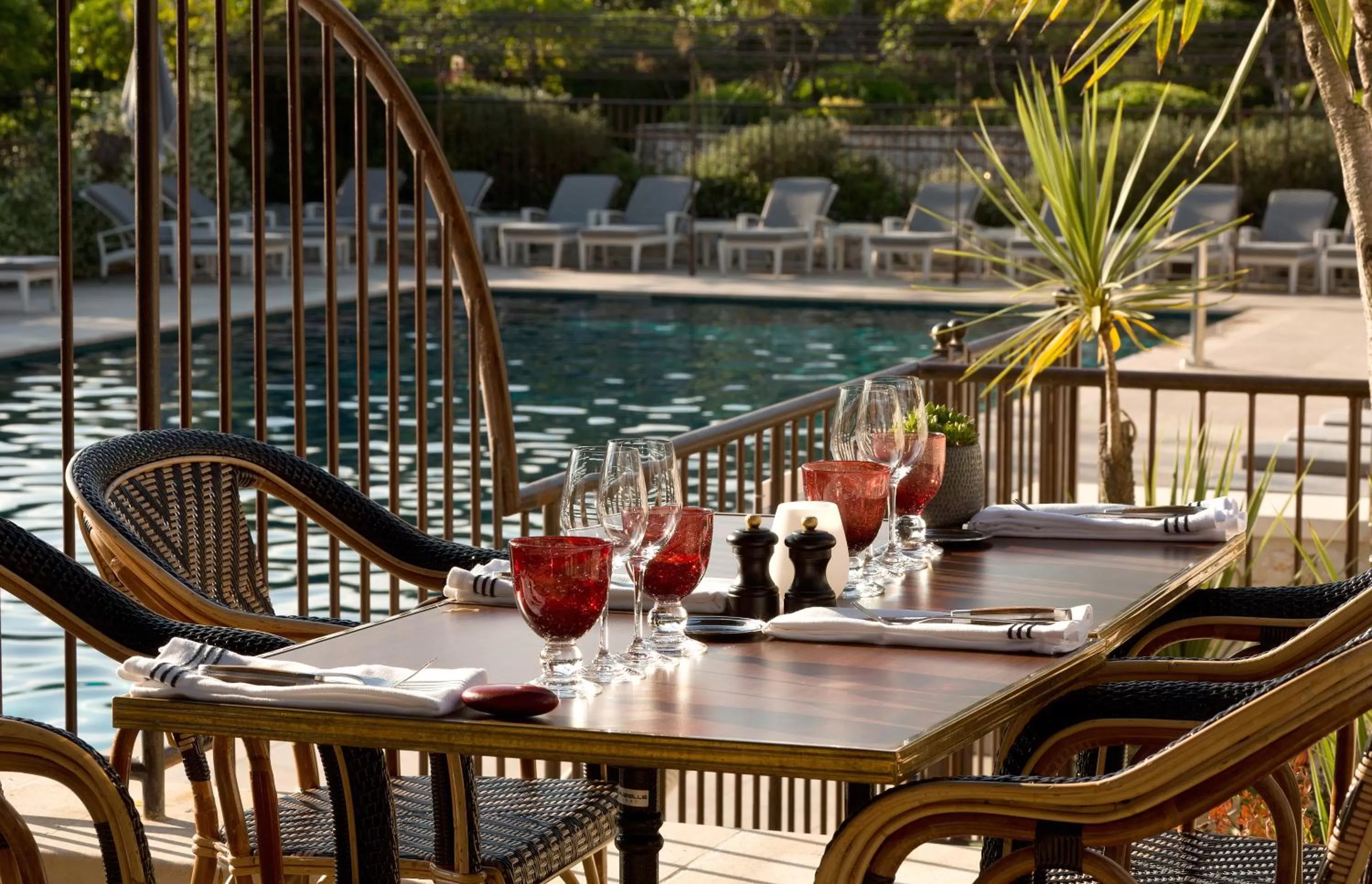 Pool view in Domaine du Mas De Pierre
