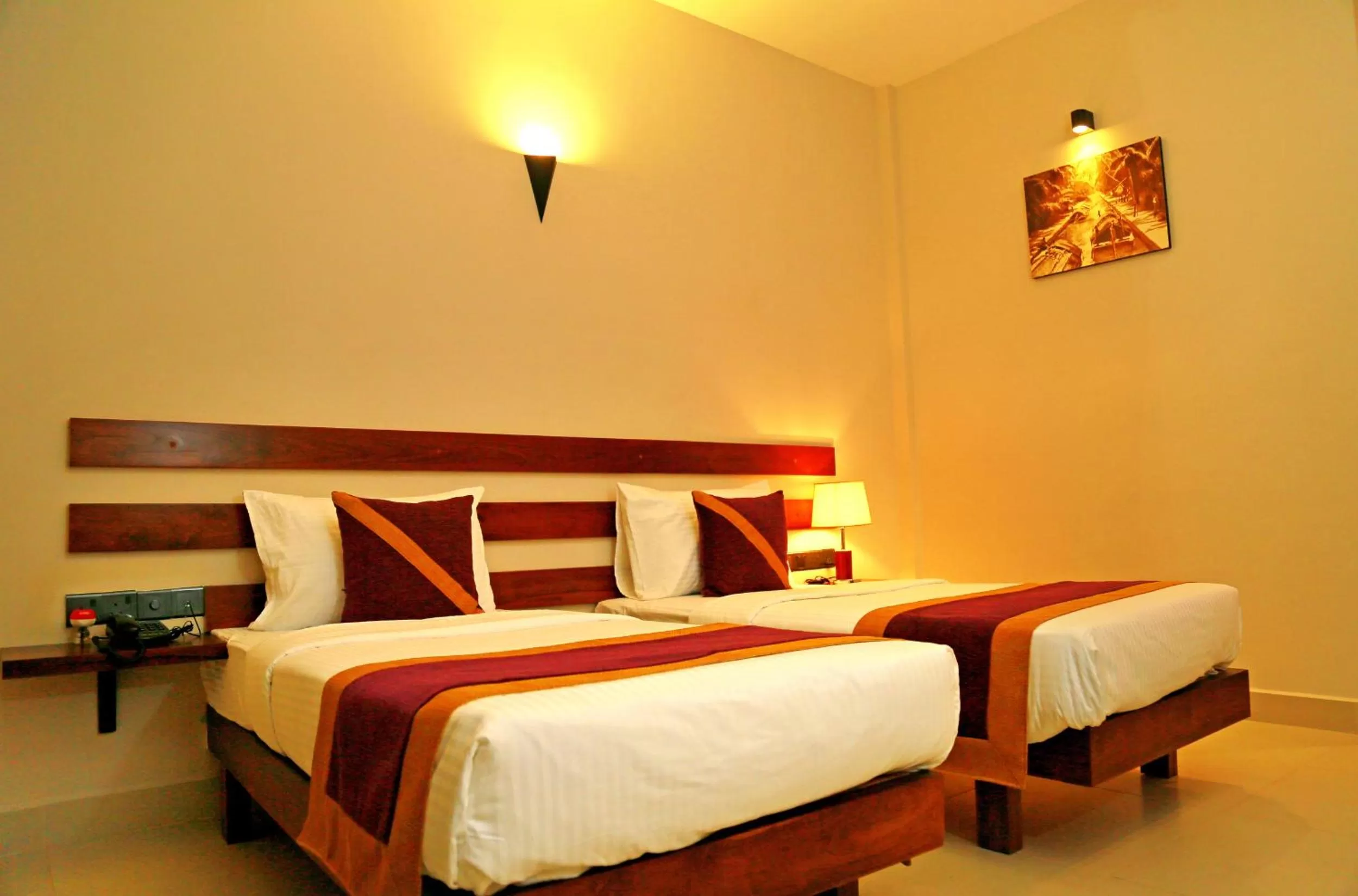 Bed in Hive 68 Hotel and Resorts - Negombo