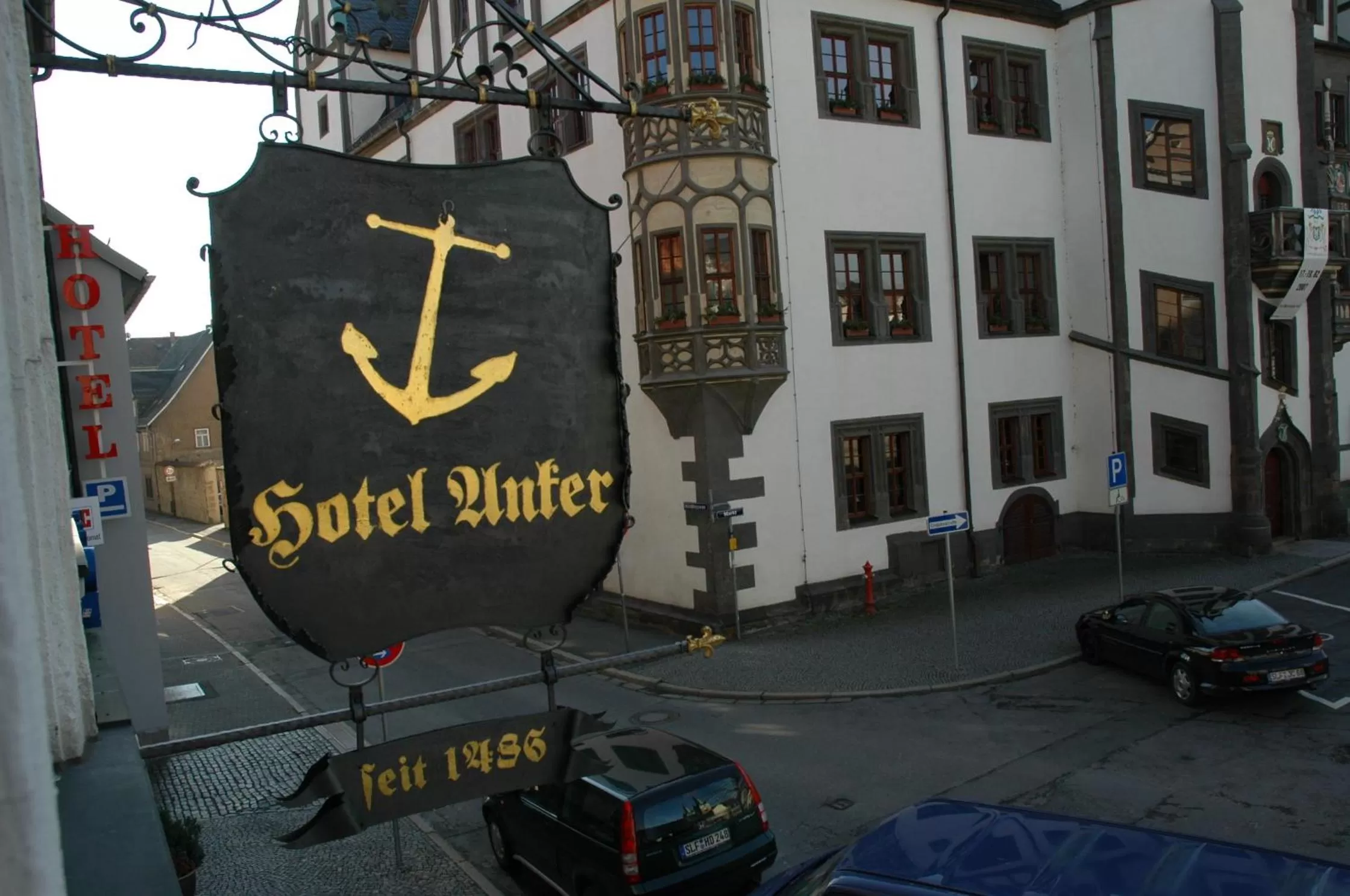 Facade/entrance in Hotel Anker