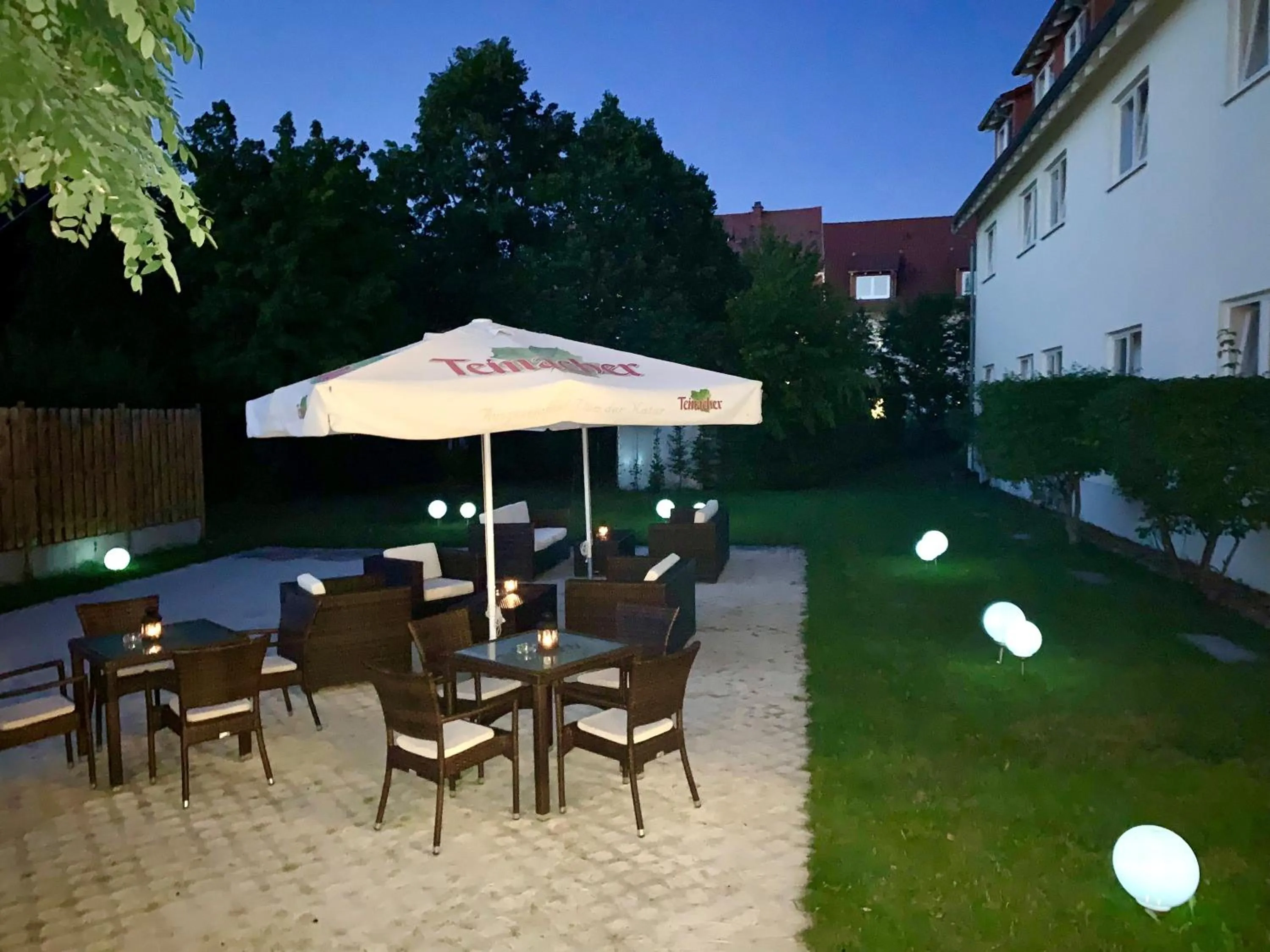 Patio in Hotel Ambiente Walldorf
