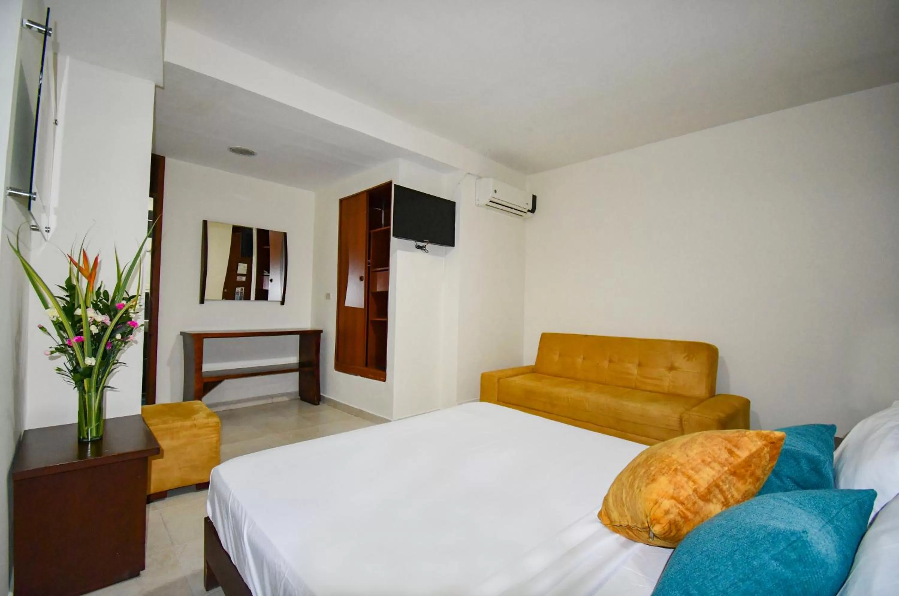 Bed in Hotel Mónaco Armenia