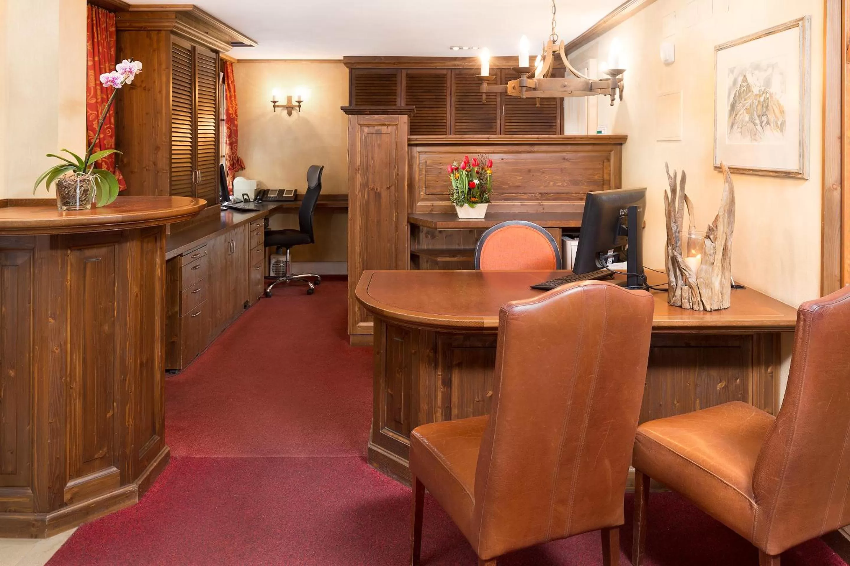 Lobby or reception in Hotel Spinne Grindelwald