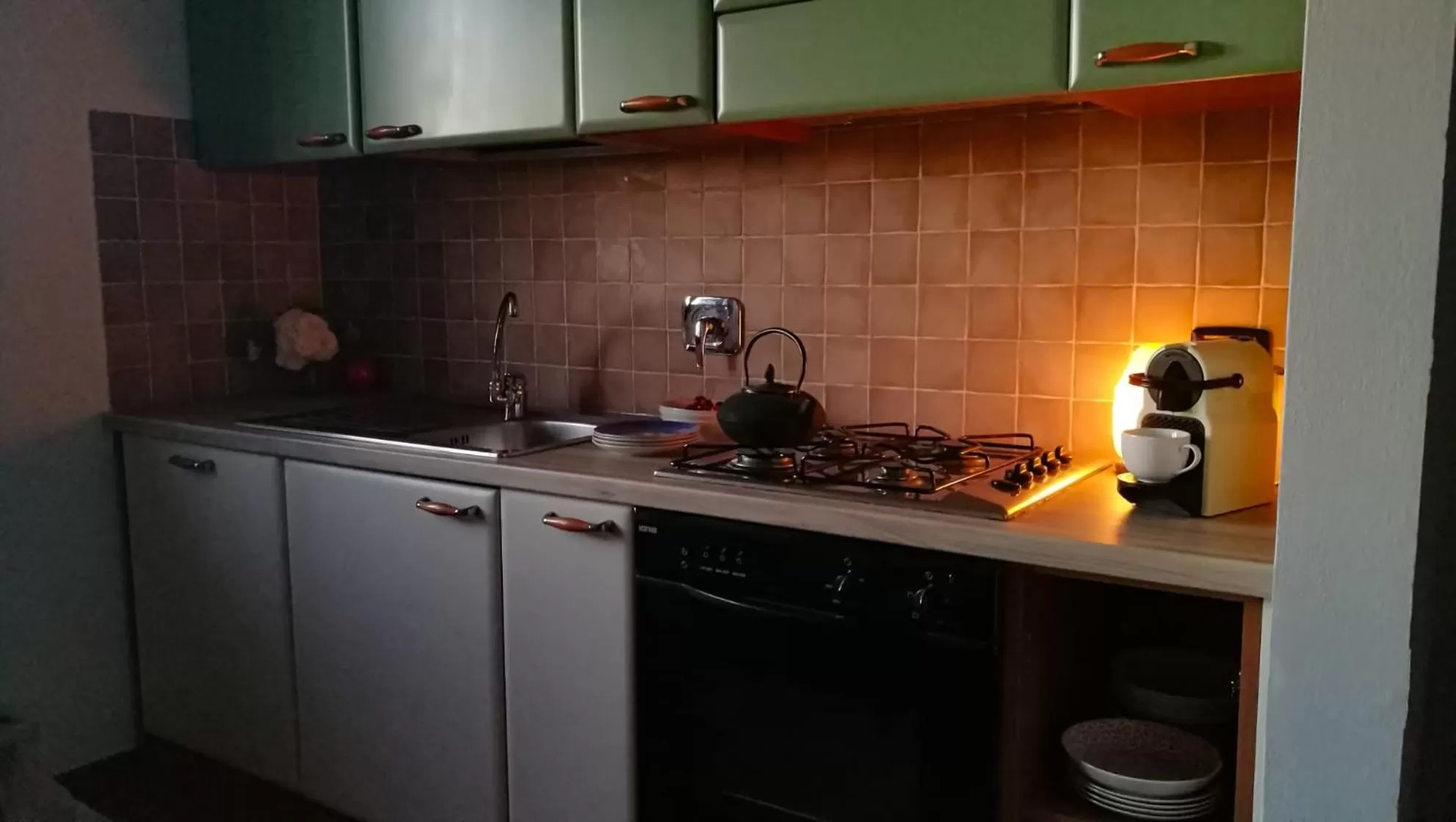 Communal kitchen in La Merla