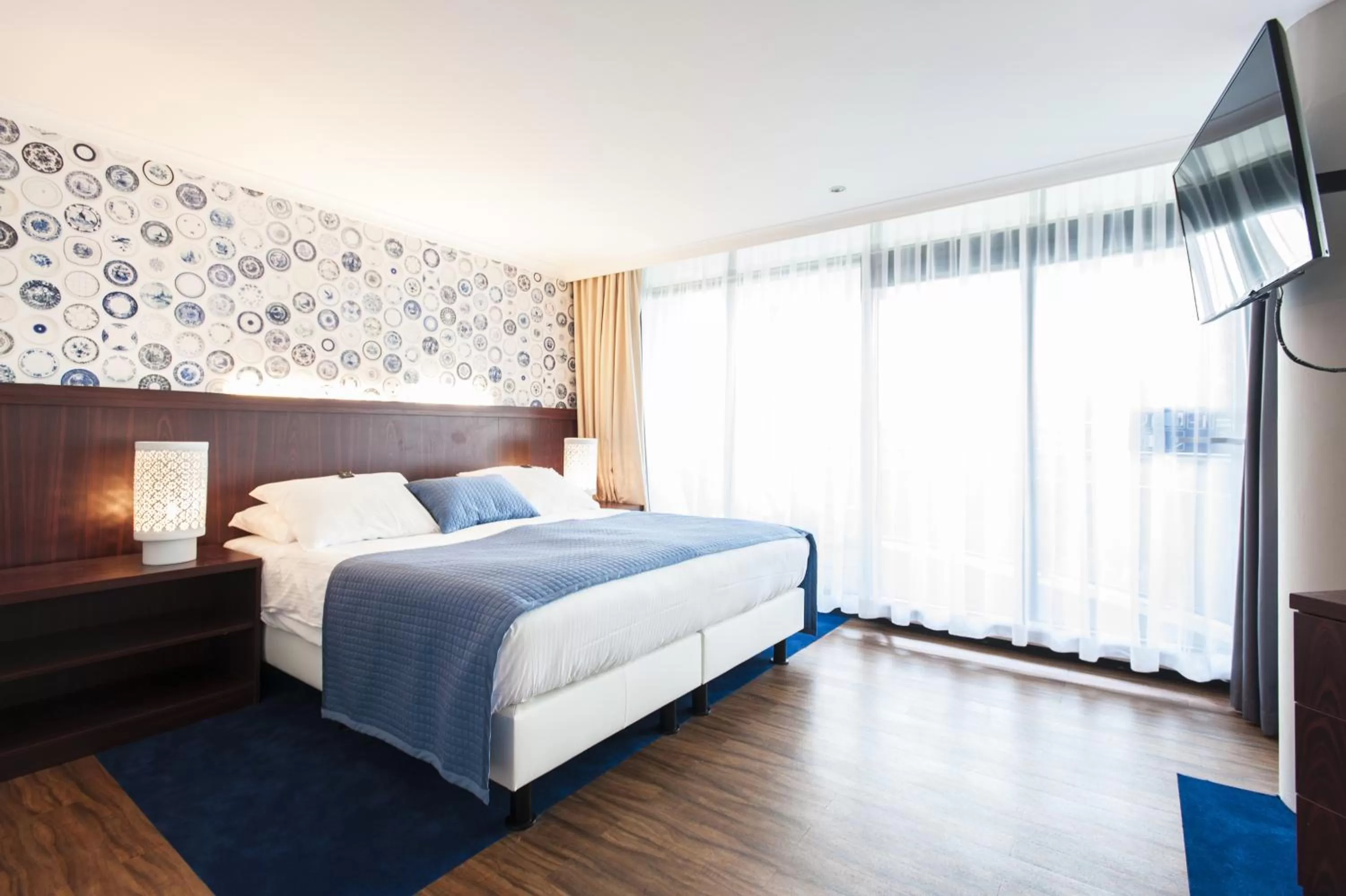 Decorative detail, Bed in Van der Valk Theaterhotel Almelo