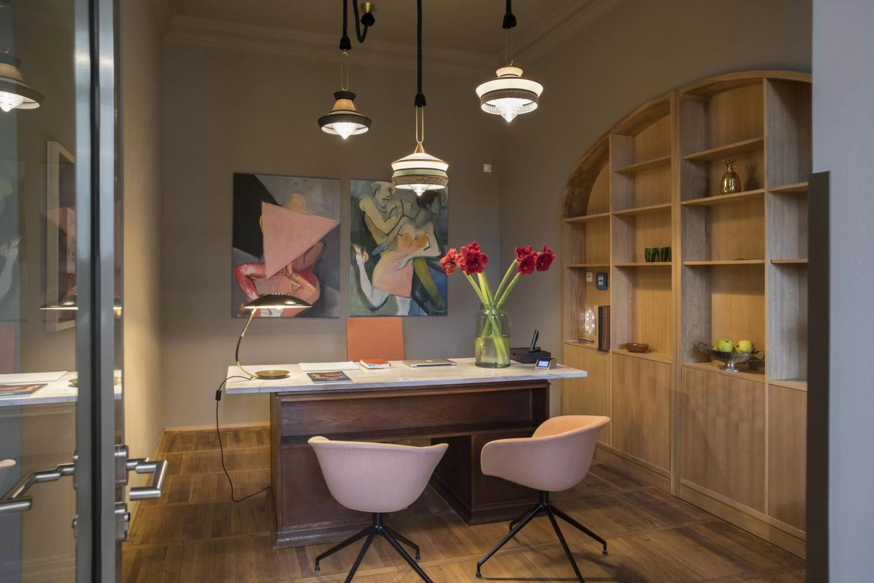 Lobby or reception in Hotel Sonne