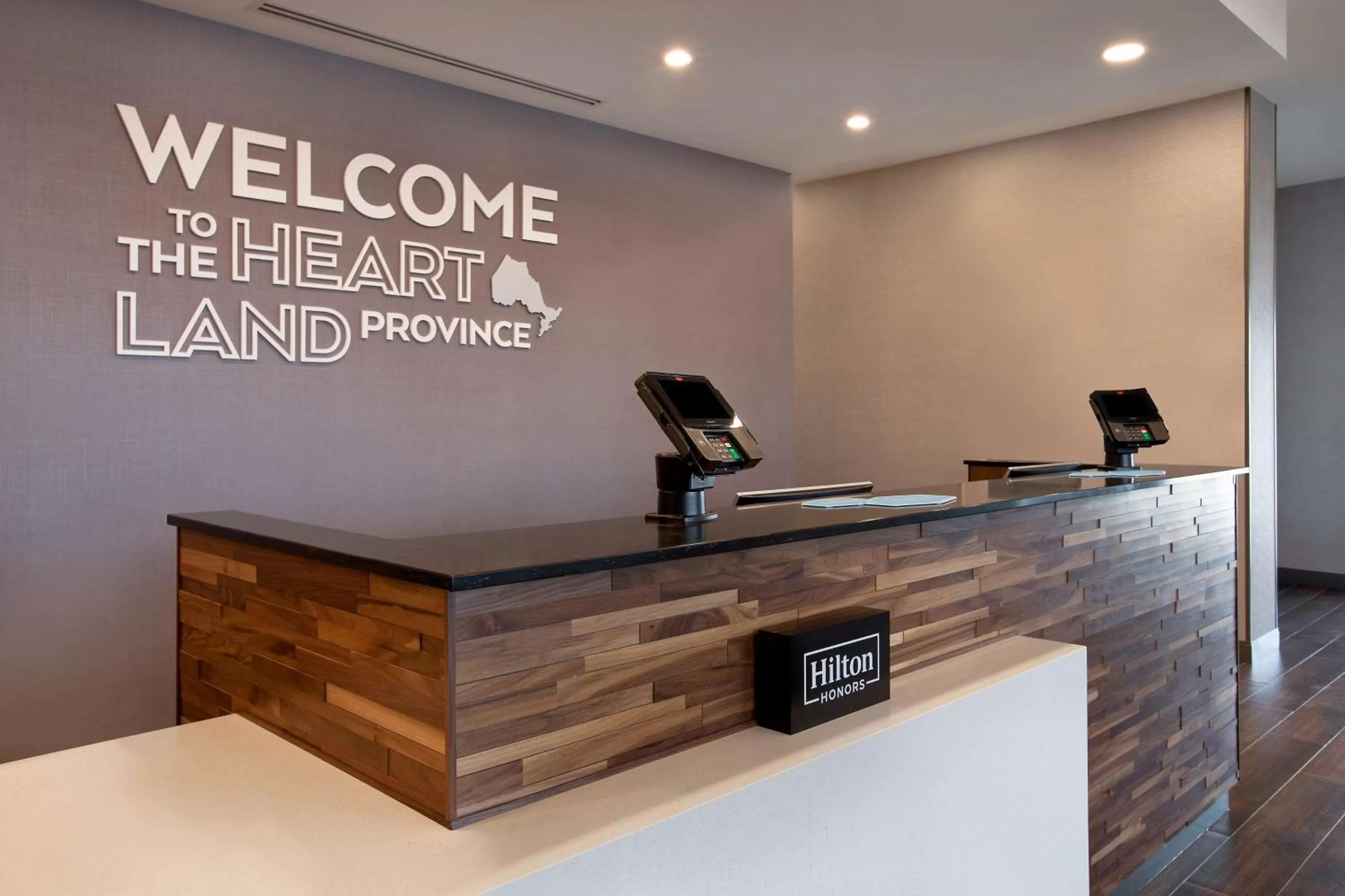 Lobby or reception in Hampton Inn & Suites Ottawa West, Ontario, Canada