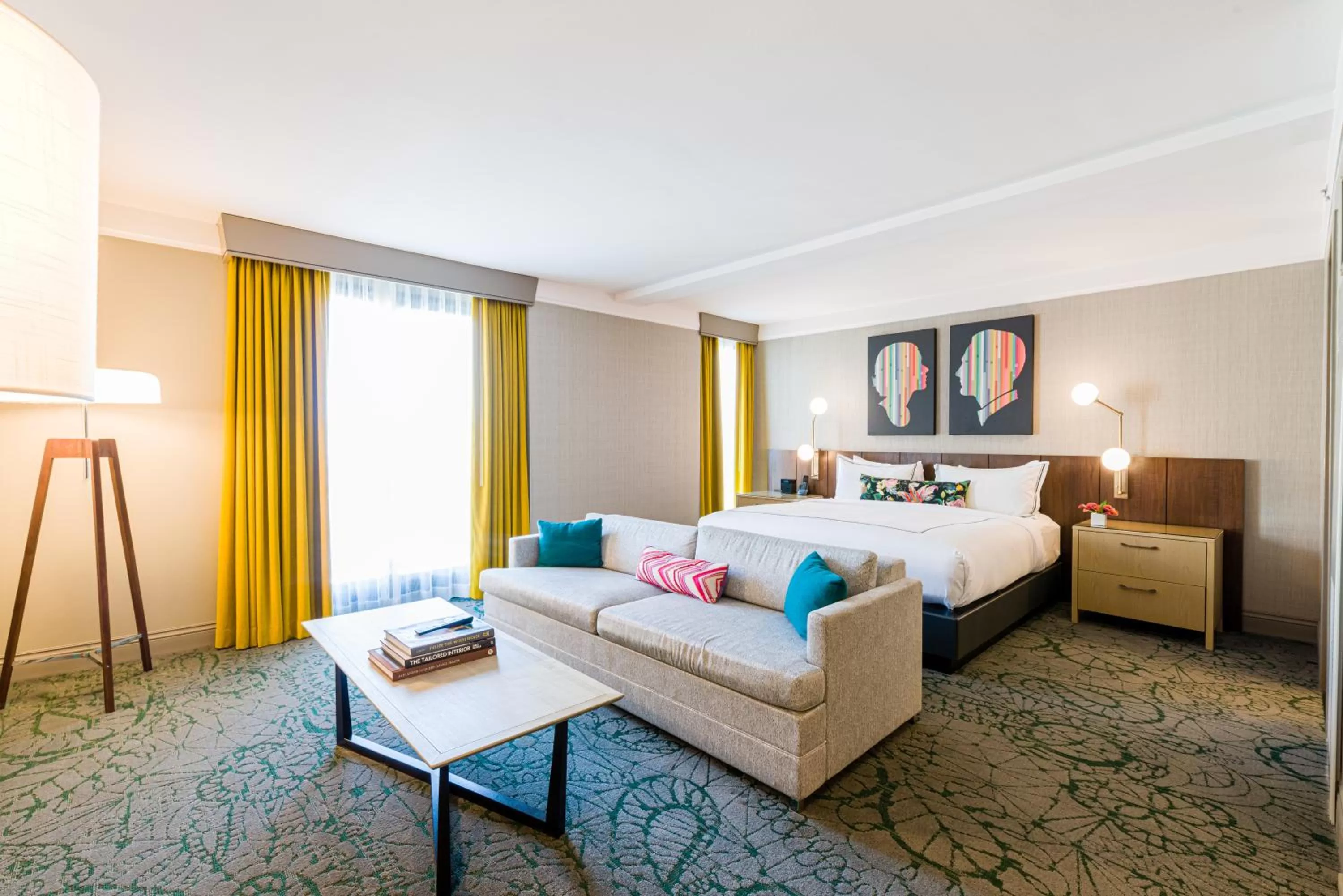 Living room, Bed in The Darcy Hotel, Washington DC