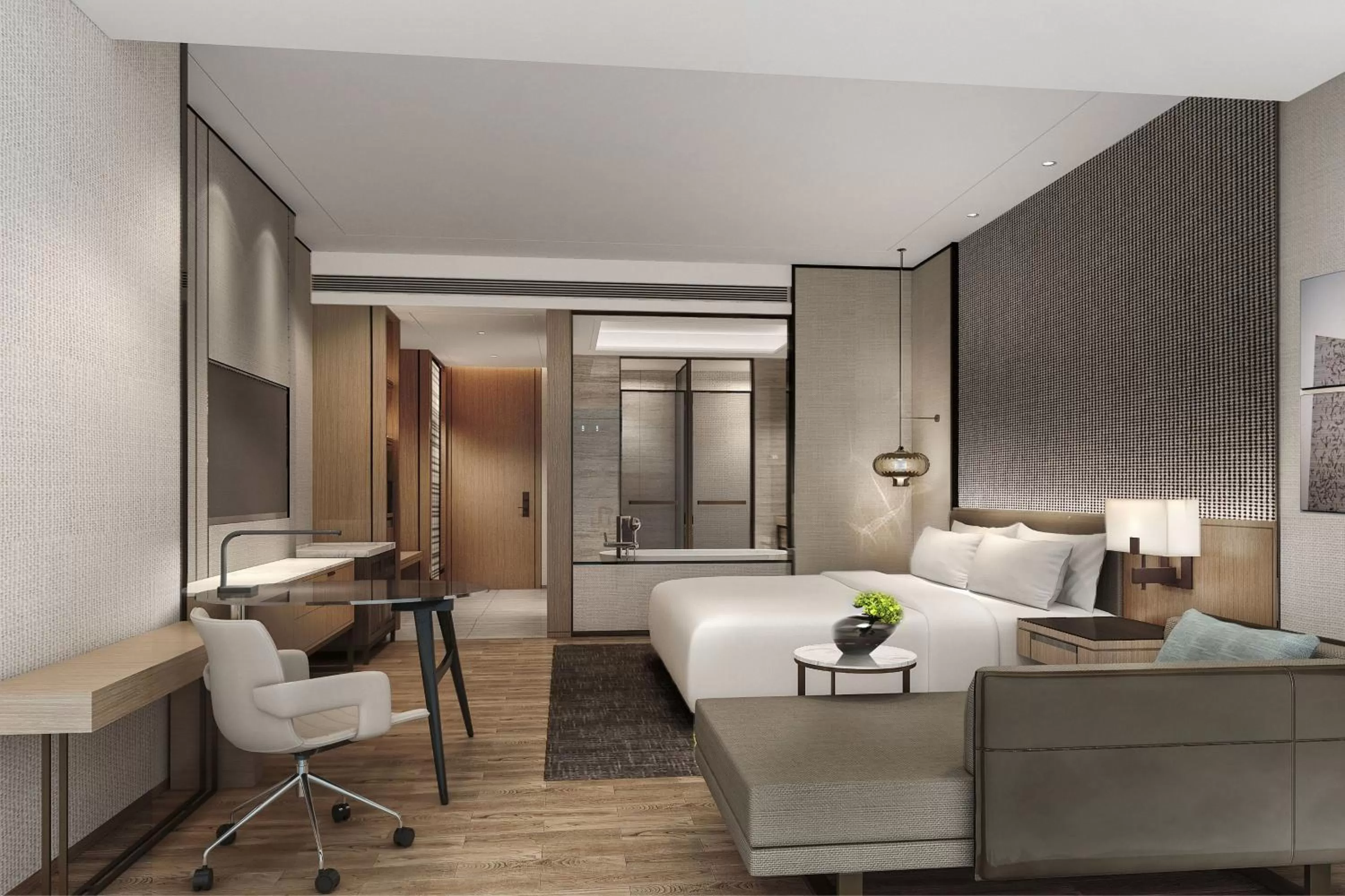 Photo of the whole room, Bed in Sheraton Kaifeng