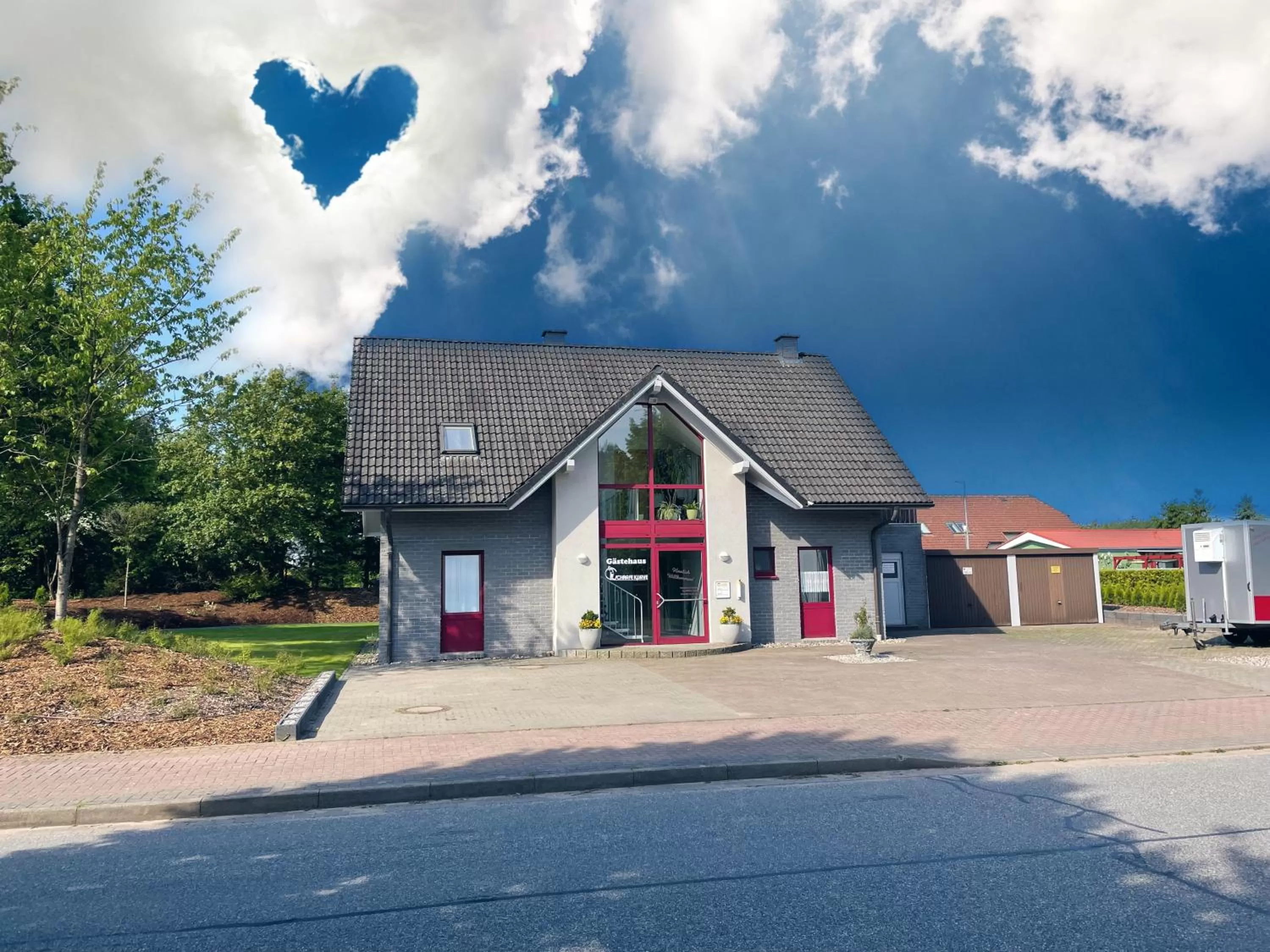 Property building in Gästehaus Scharfe Kurve