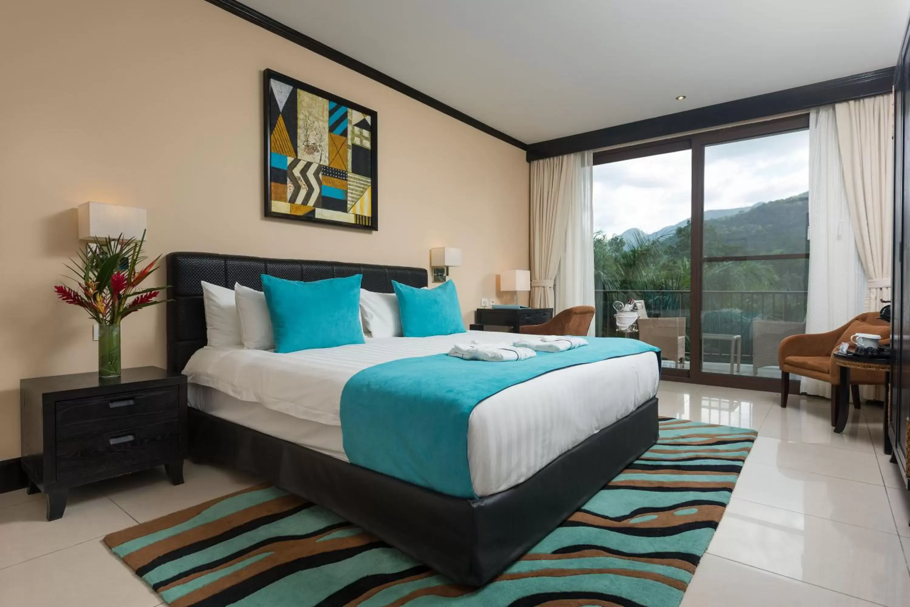 Deluxe King Room with Volcano View in The Royal Corin Thermal Water Spa & Resort - Adults Only Deluxe King Room with Volcano View in The Royal Corin Thermal Water Spa & Resort - Adults Only