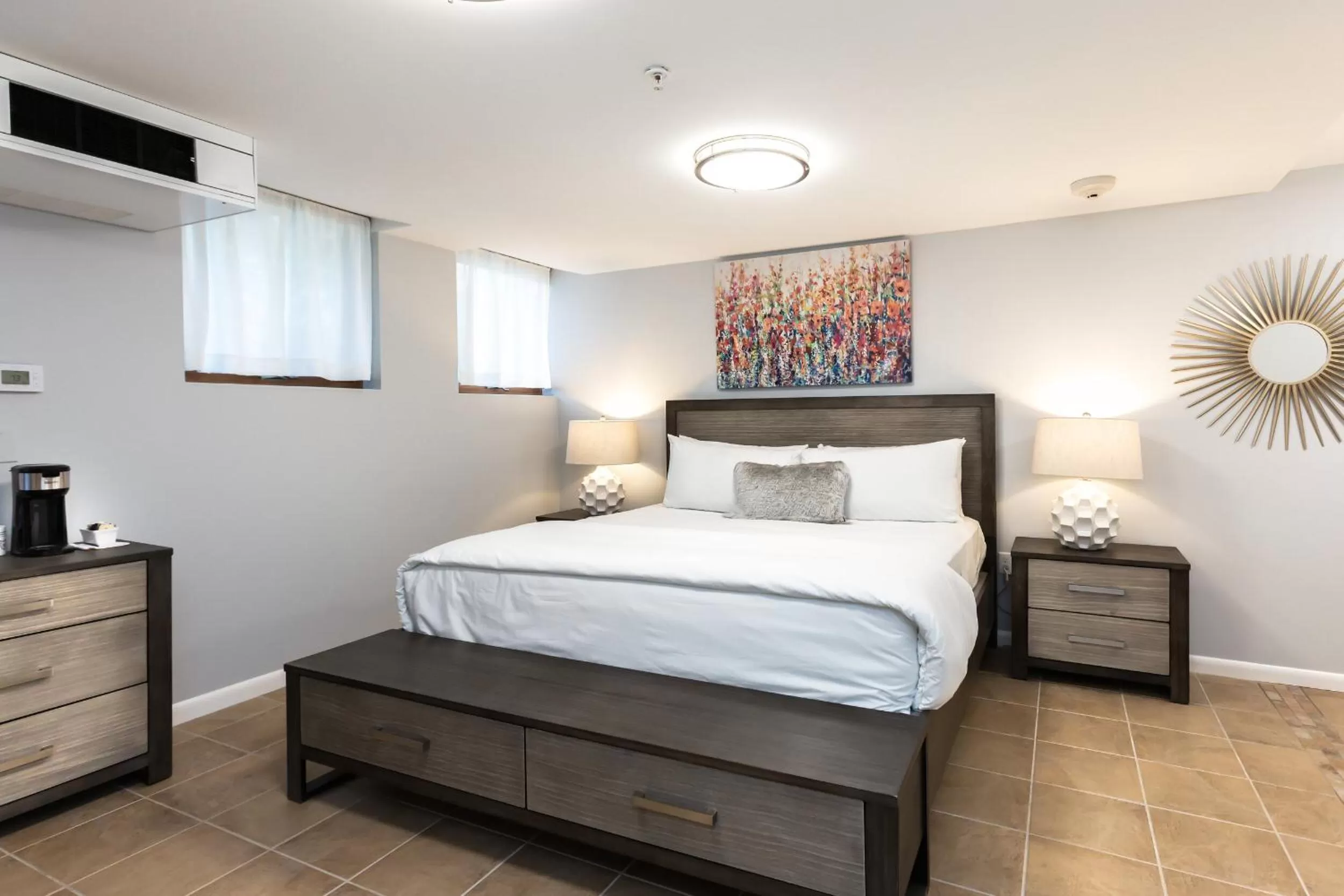 Bed in SKYLARANNA Resort & SPA