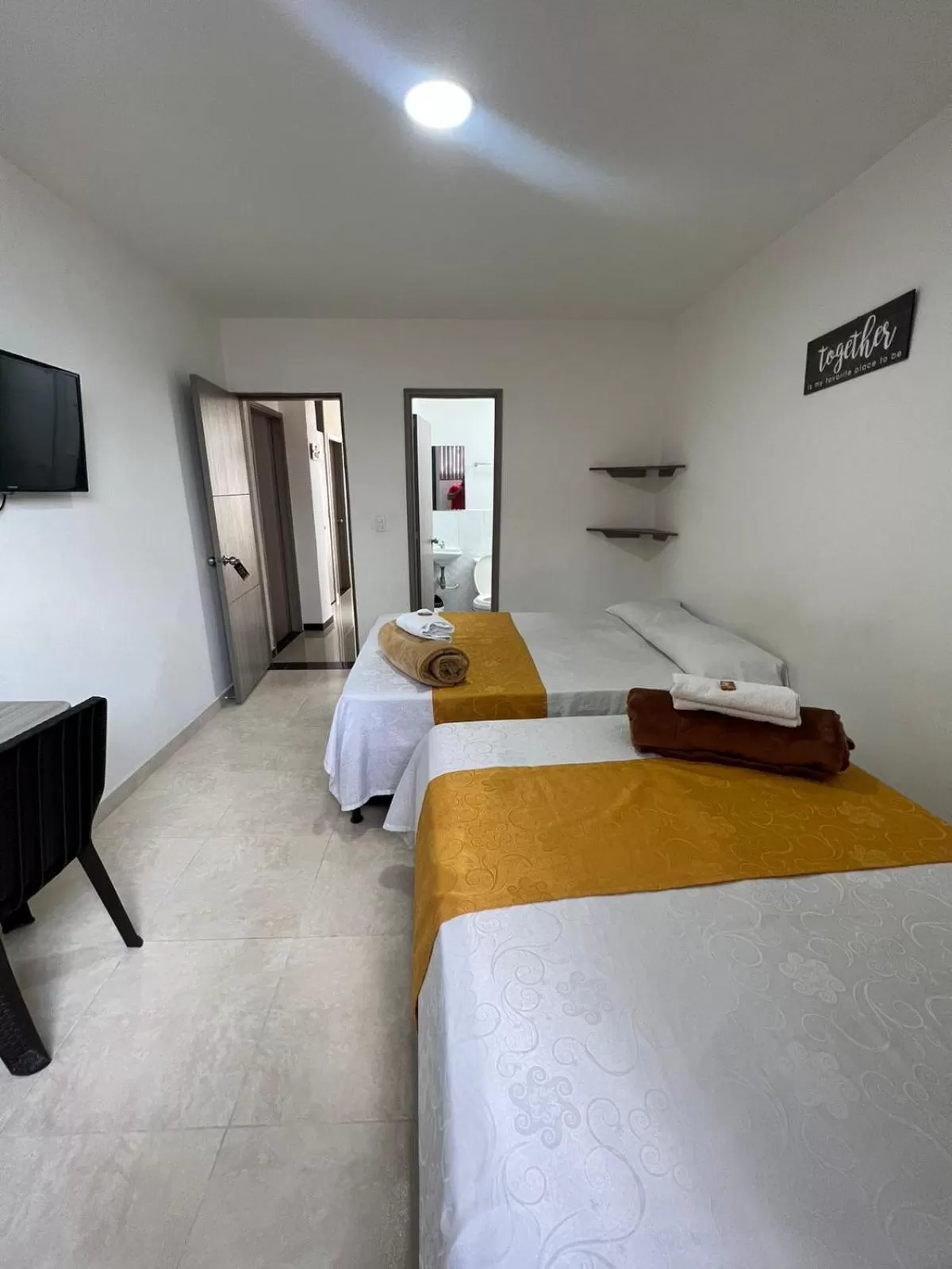 Bed in Hotel Cafe Estrella