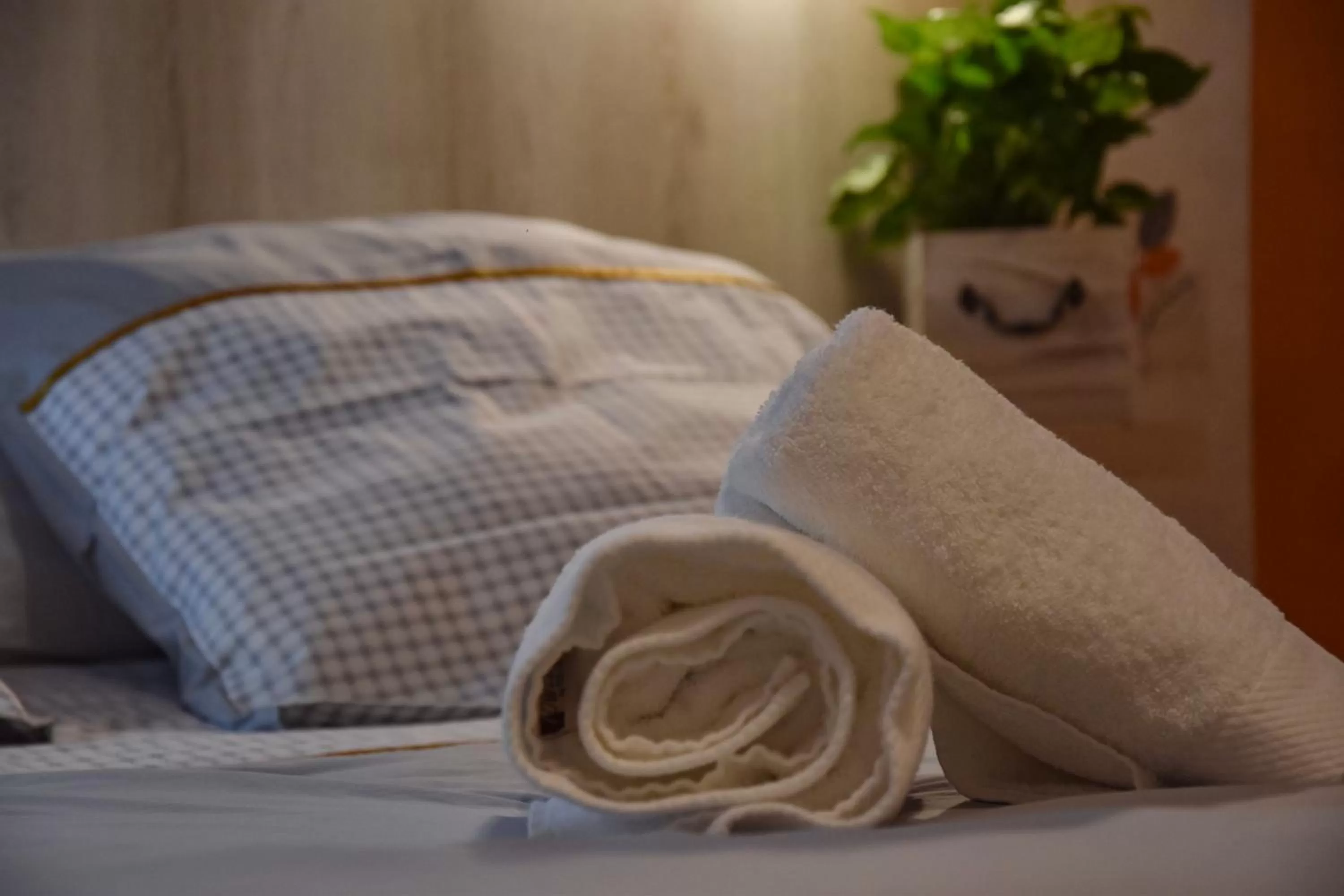 towels, Bed in Hotel des Remparts