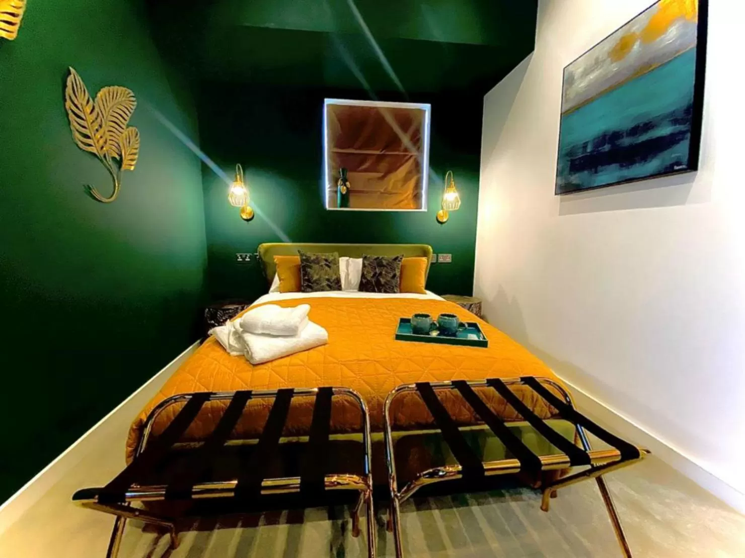 Bed in The Cherry Tree Hotel