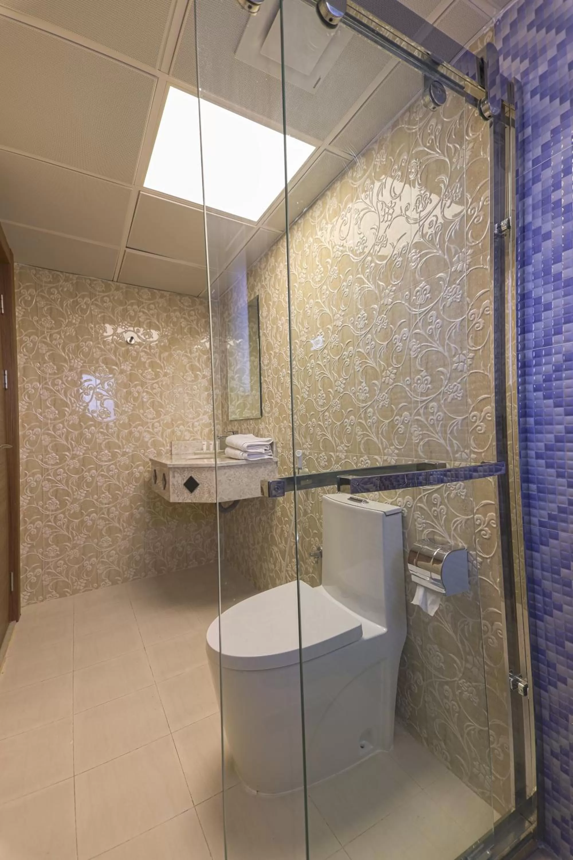 Toilet in Diamond Star Hotel فندق النجمة الماسية