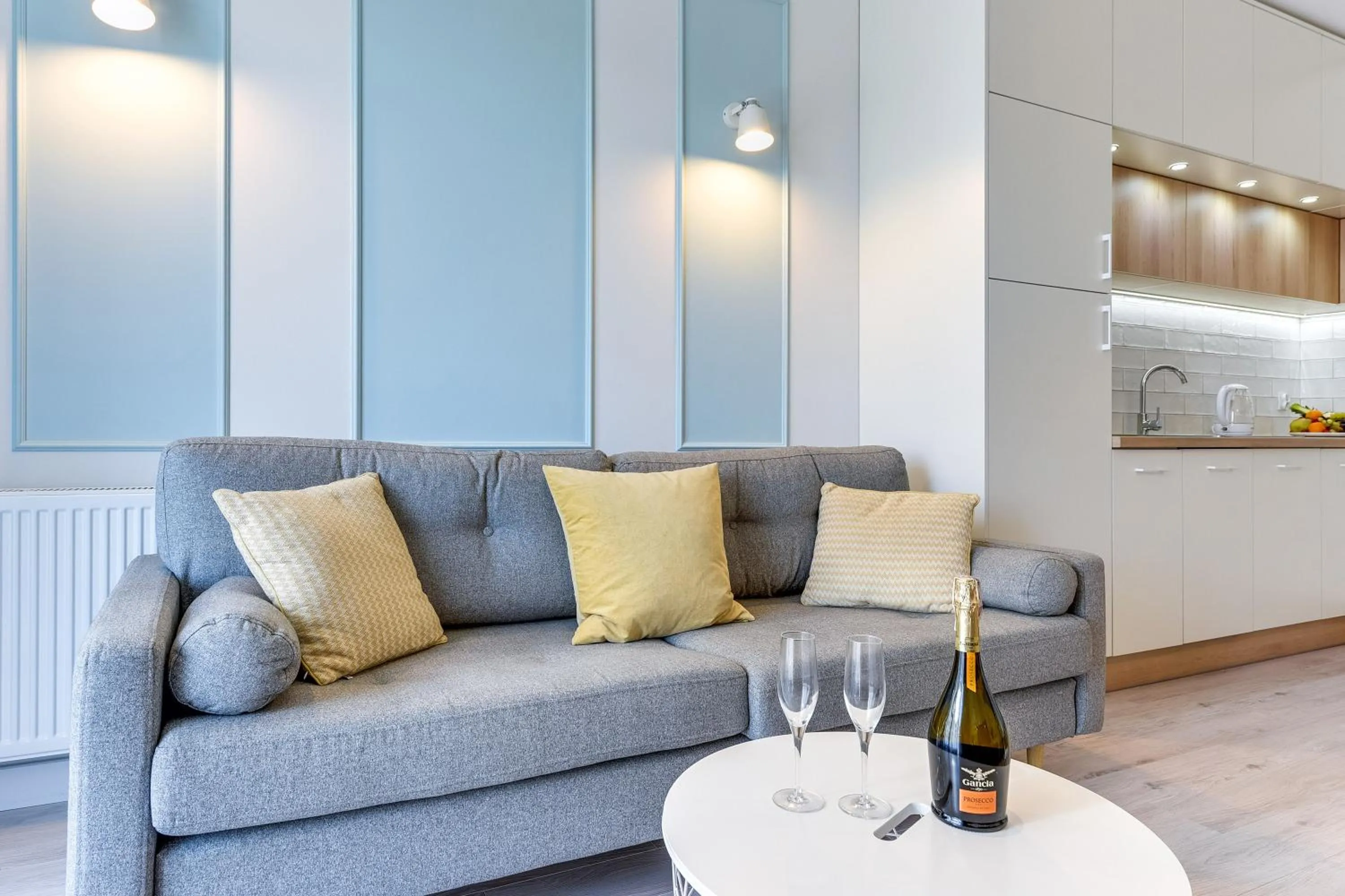 Living room in GRANO APARTMENTS Gdańsk Motława SPA & Wellness