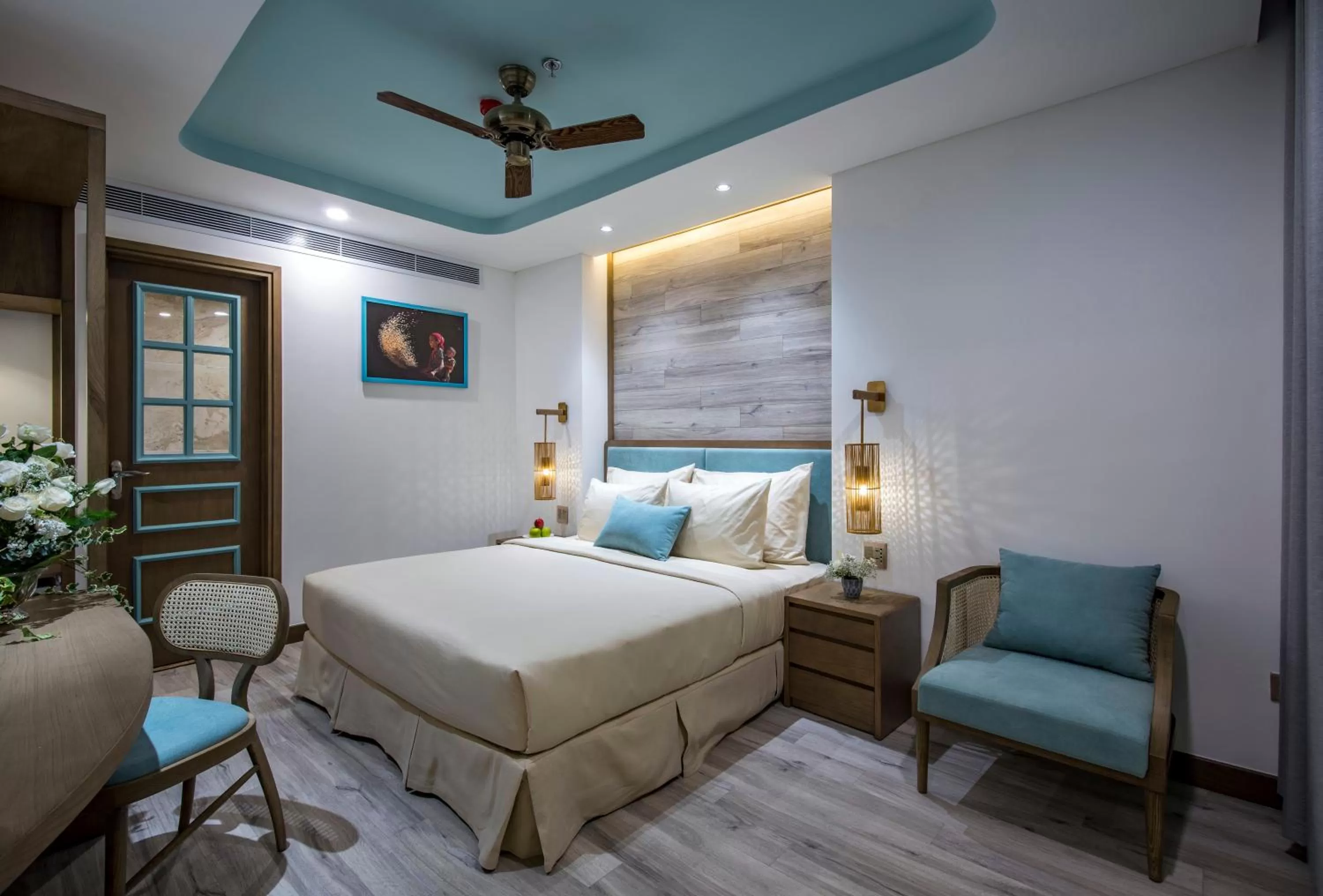 Bed in Icon Saigon - LifeStyle Design Hotel