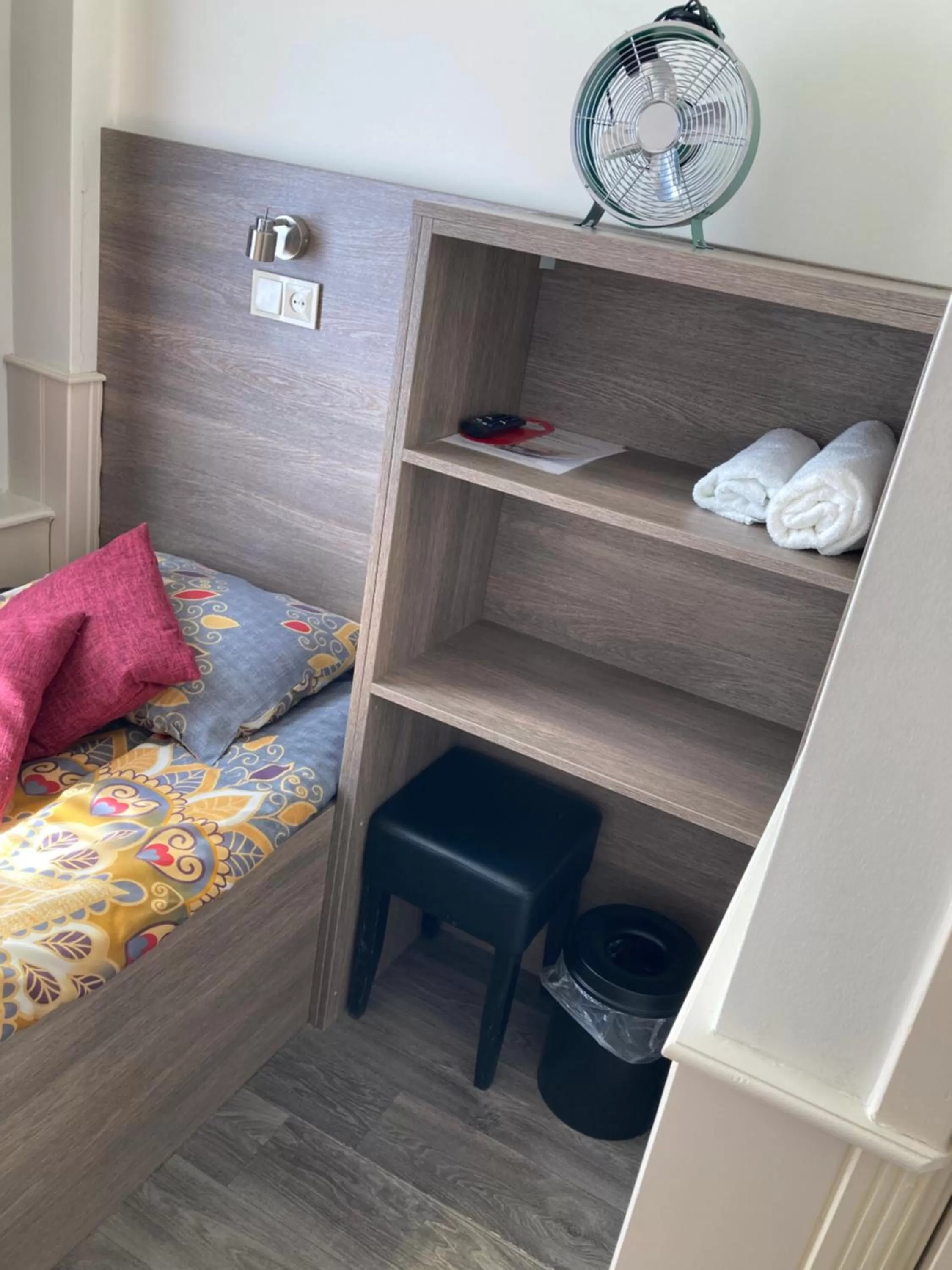 wardrobe, Bed in Hotel Poseidon