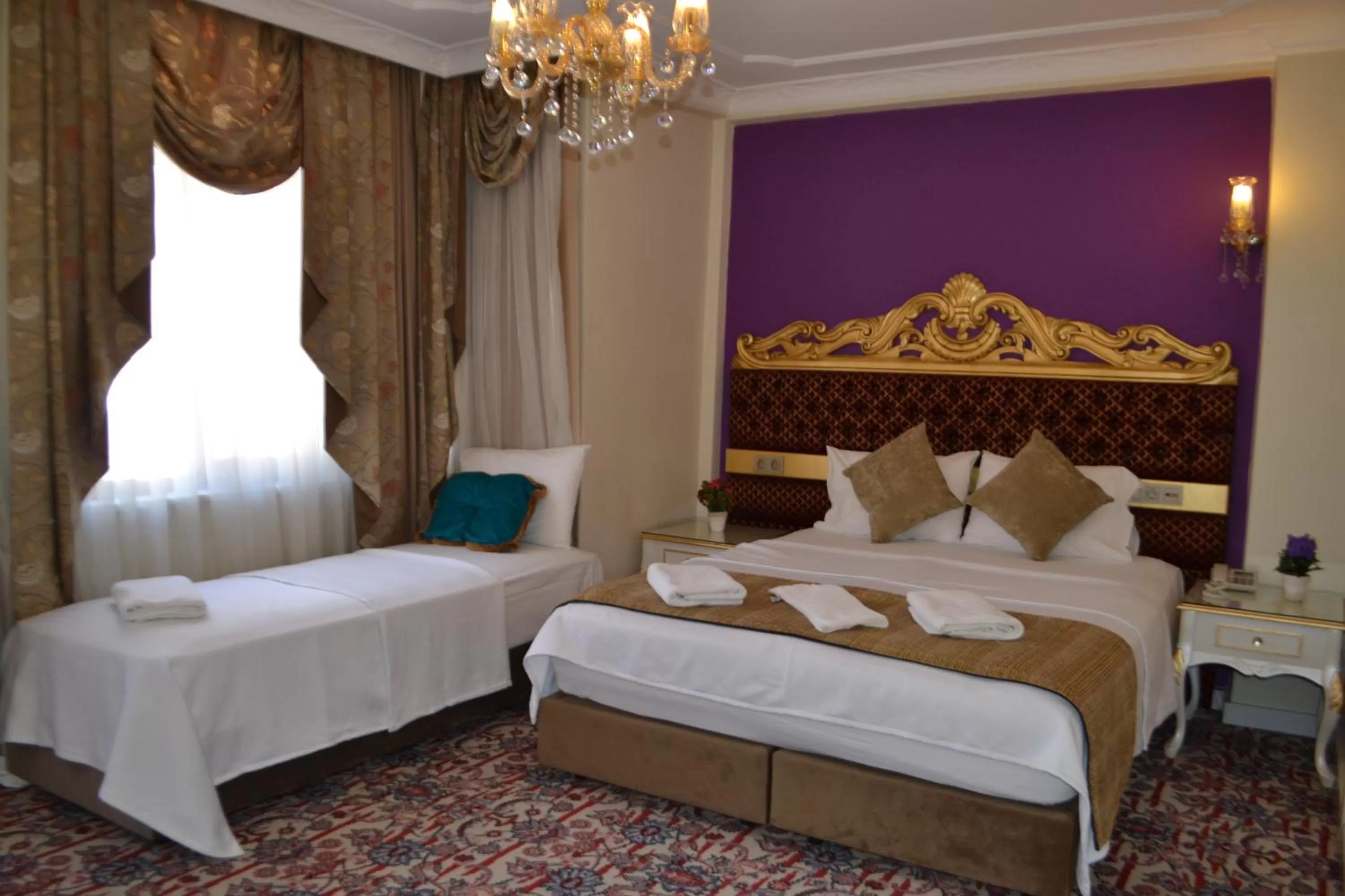 Bed in Galatower Hotel