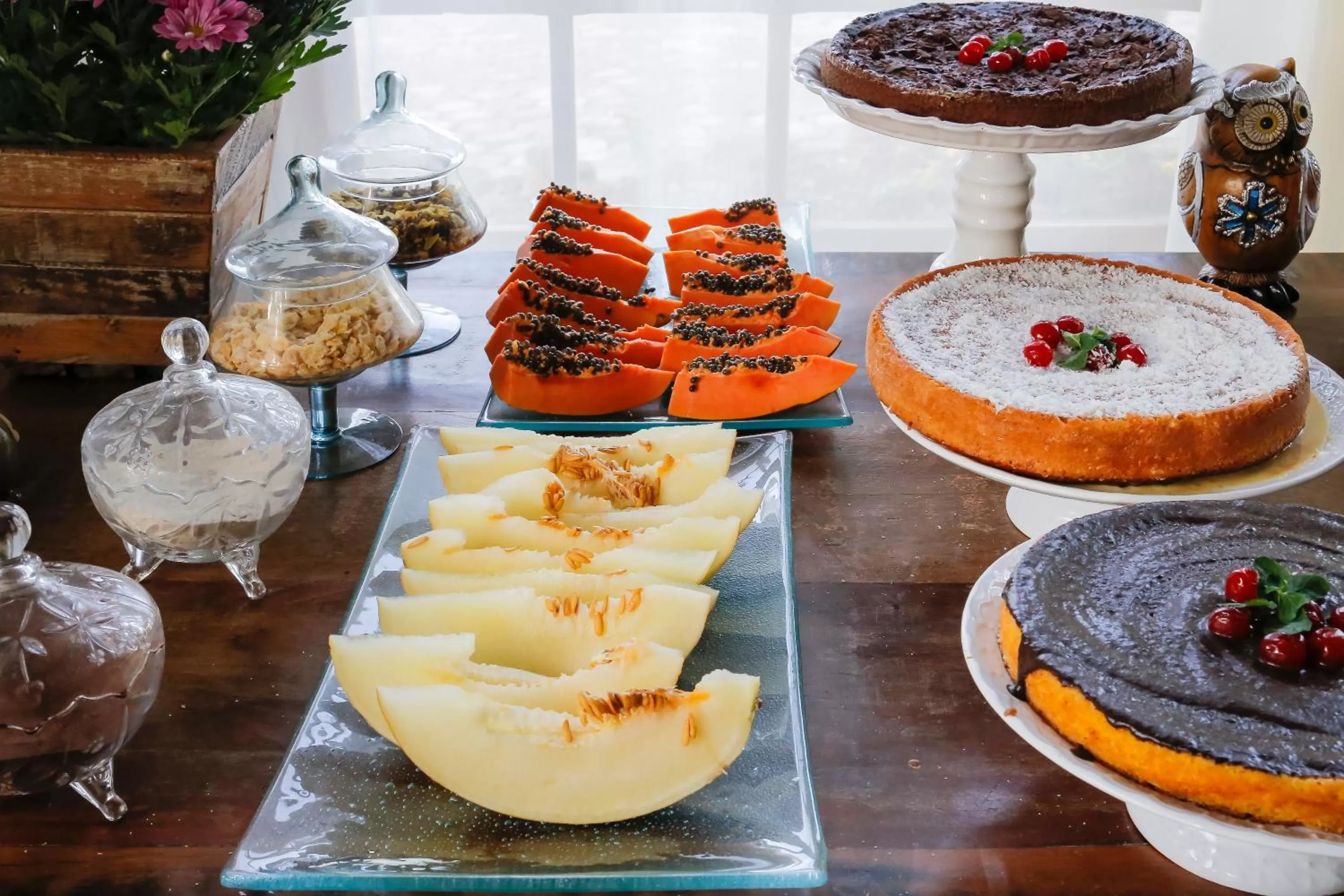 Buffet breakfast, Food in Pousada Neuza Barbosa