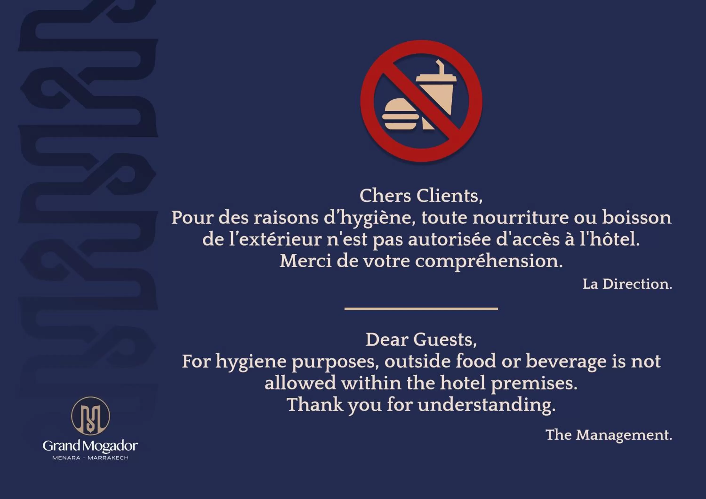 Text overlay in Grand Mogador Menara & Spa