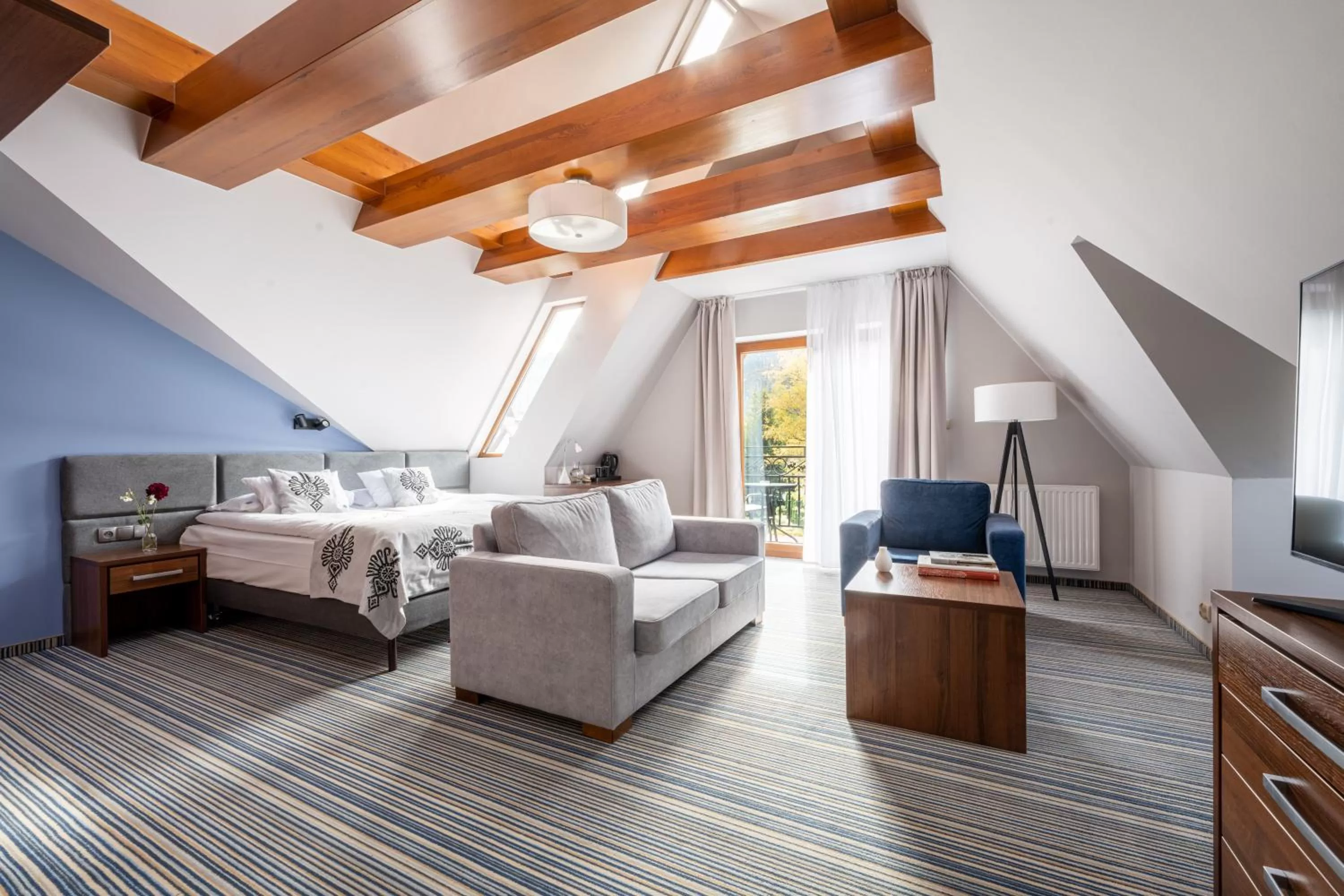 Bed in Hotel Willa Pod Skocznią