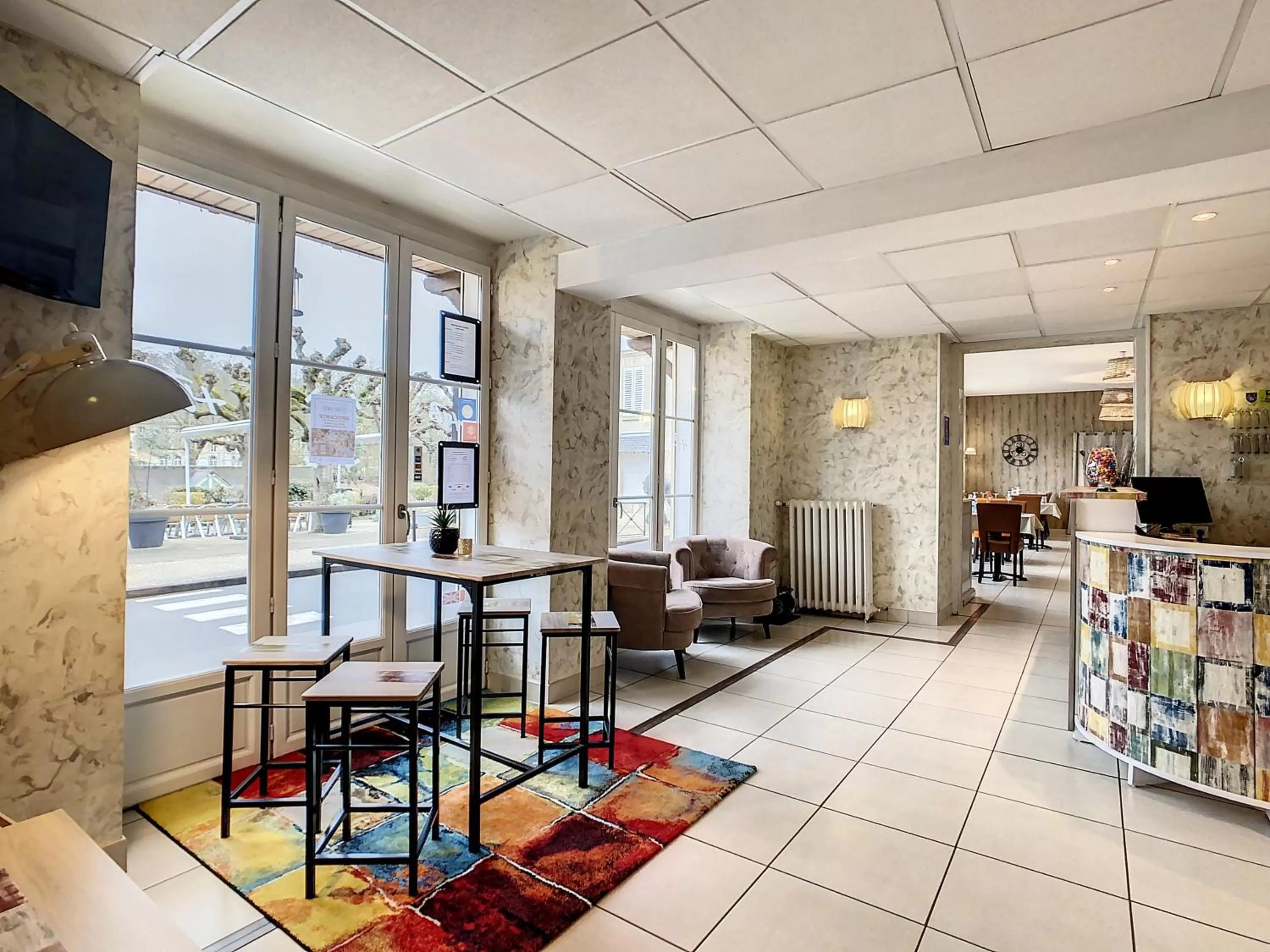 Lobby or reception in Logis Hotel Beaudon