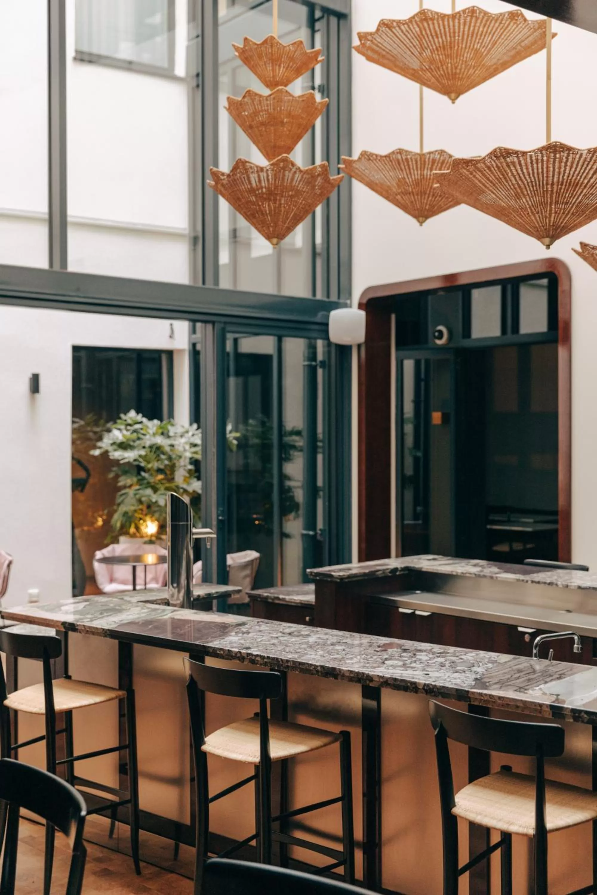 Patio in Hôtel Wallace Paris, a Member of Design Hotels