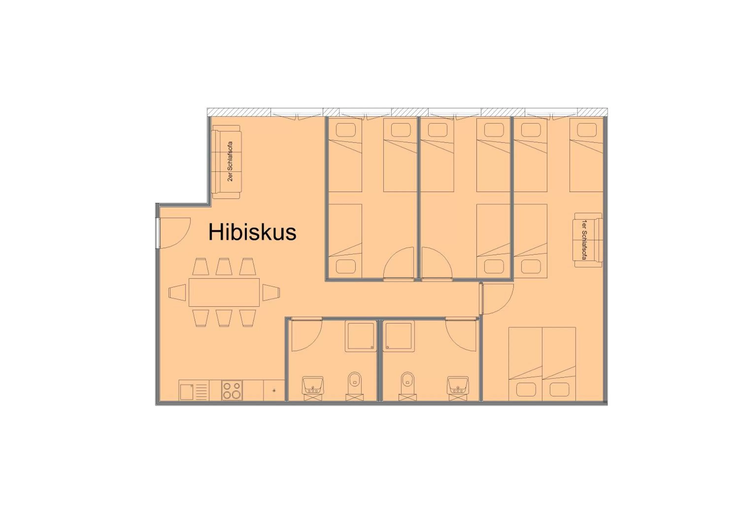 Floor plan in Apartments Tempelhof
