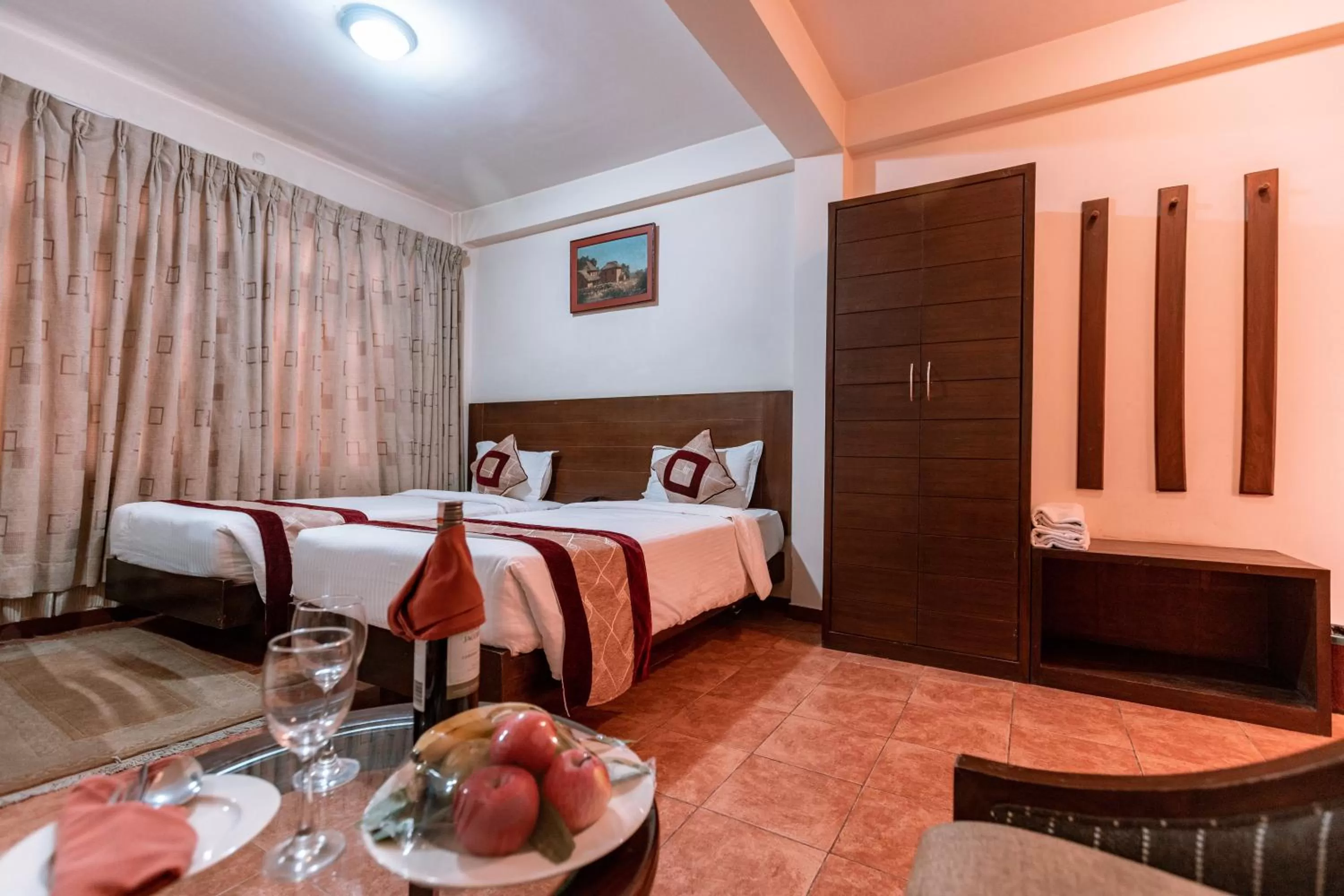 Bed in Hotel Manang - Thamel, Kathmandu