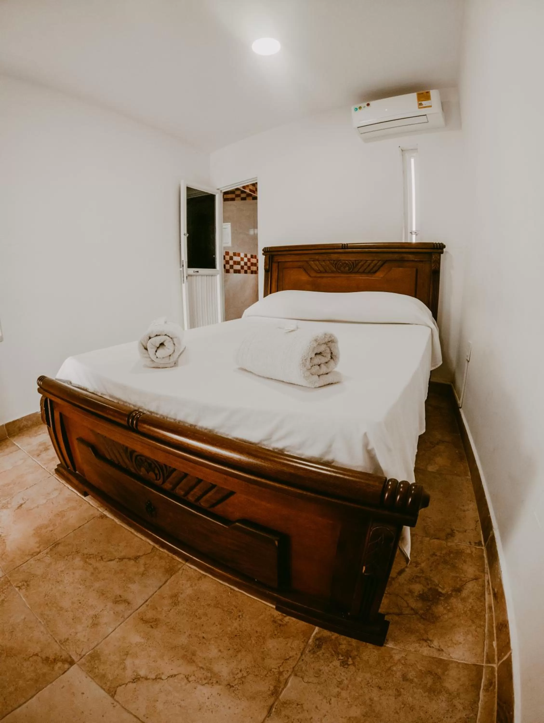 Bed in The Rock House Eco