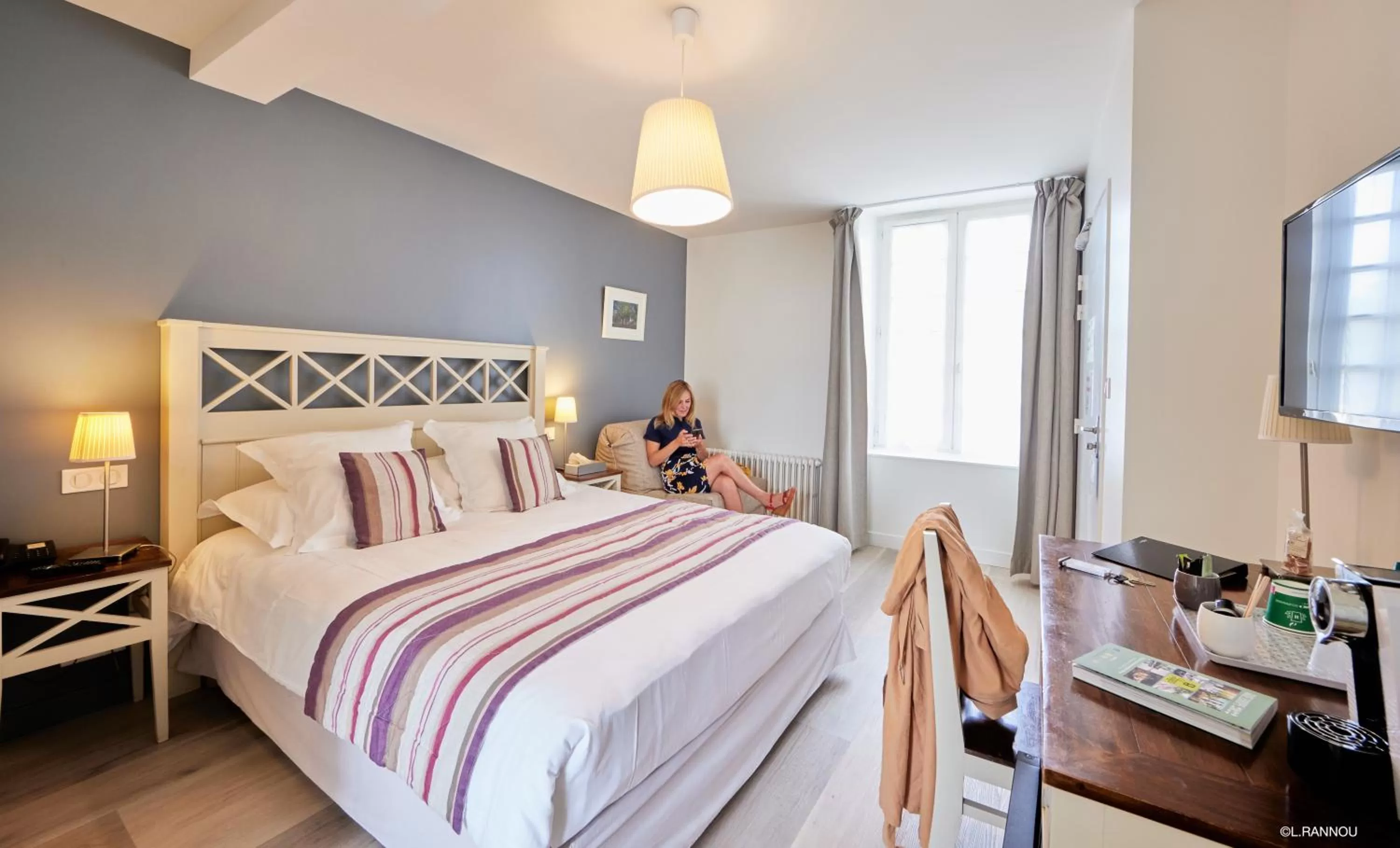 Bedroom, Bed in Logis Hotel, restaurant et spa Le Relais De Broceliande