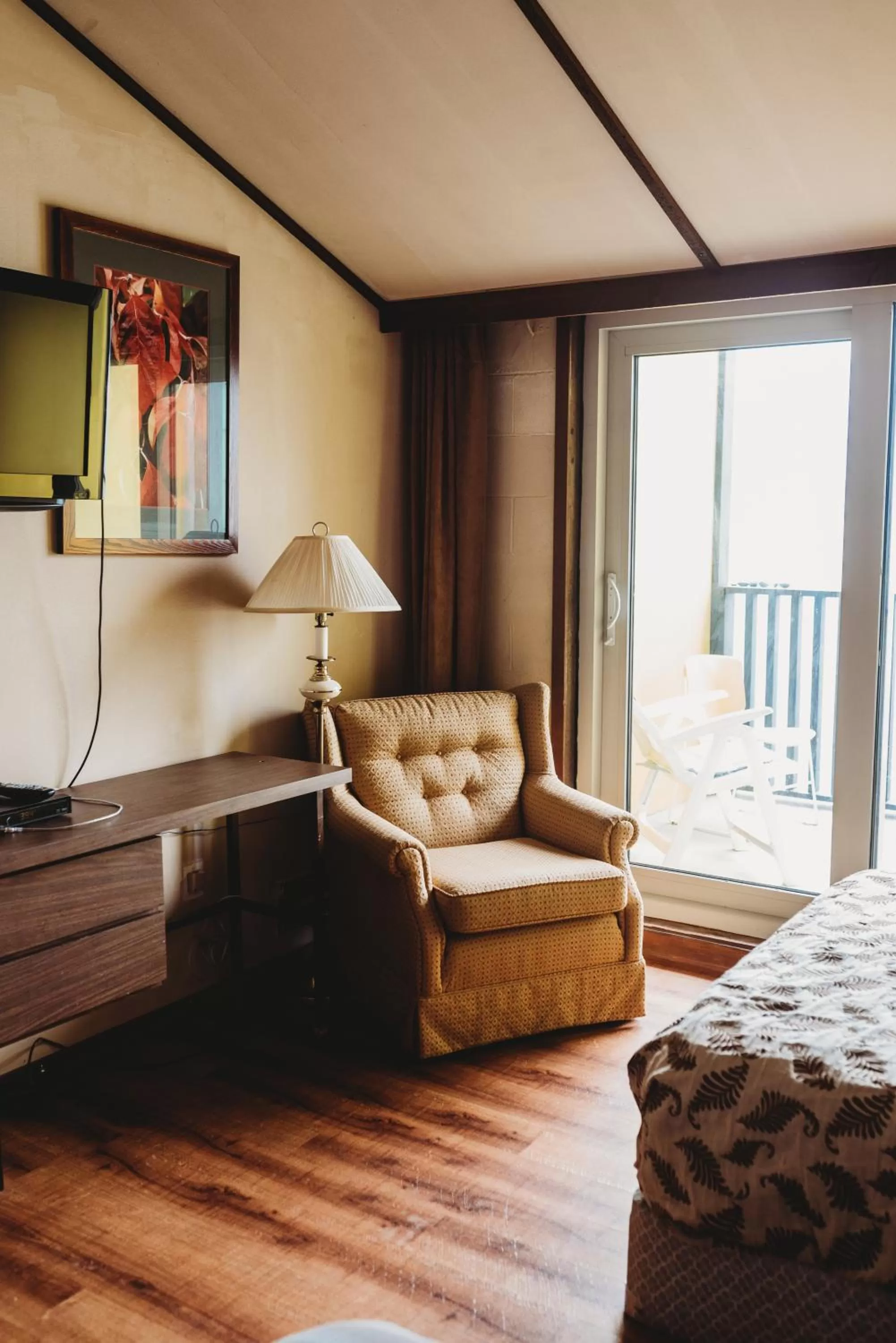 Bed in The Oceanfront Hotel