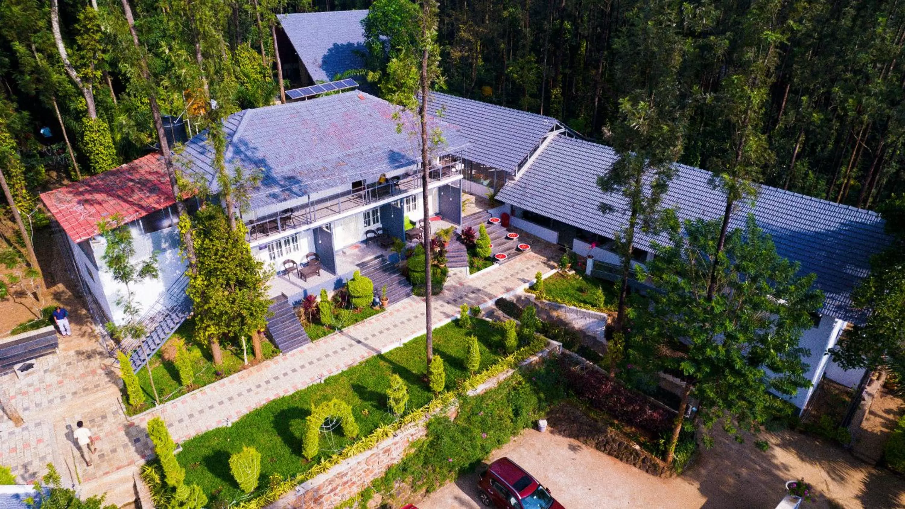 Property building, Bird's-eye View in The Spectrum Resort, Chikmagalur
