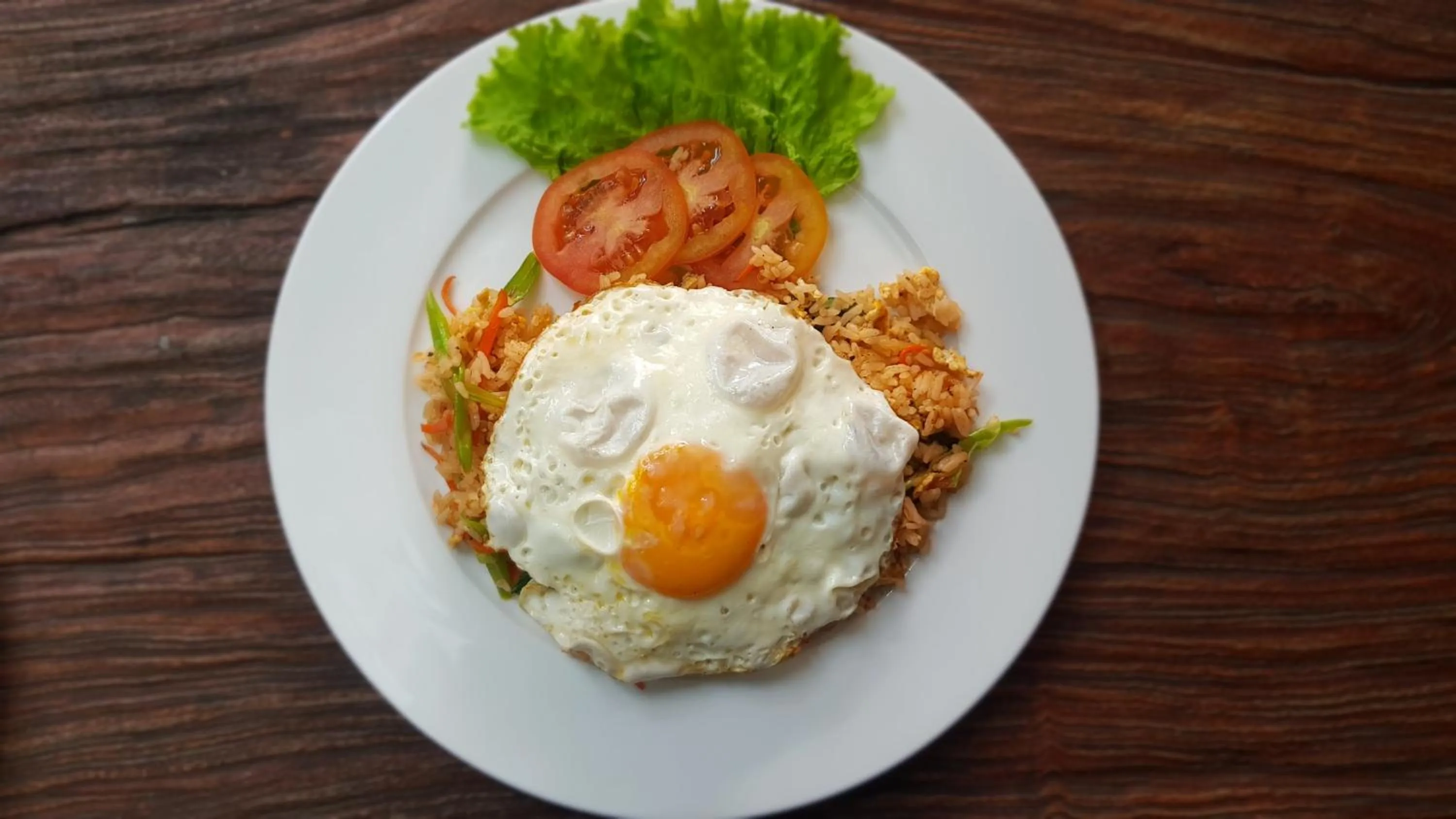 Continental breakfast in Gajah Biru Bungalows