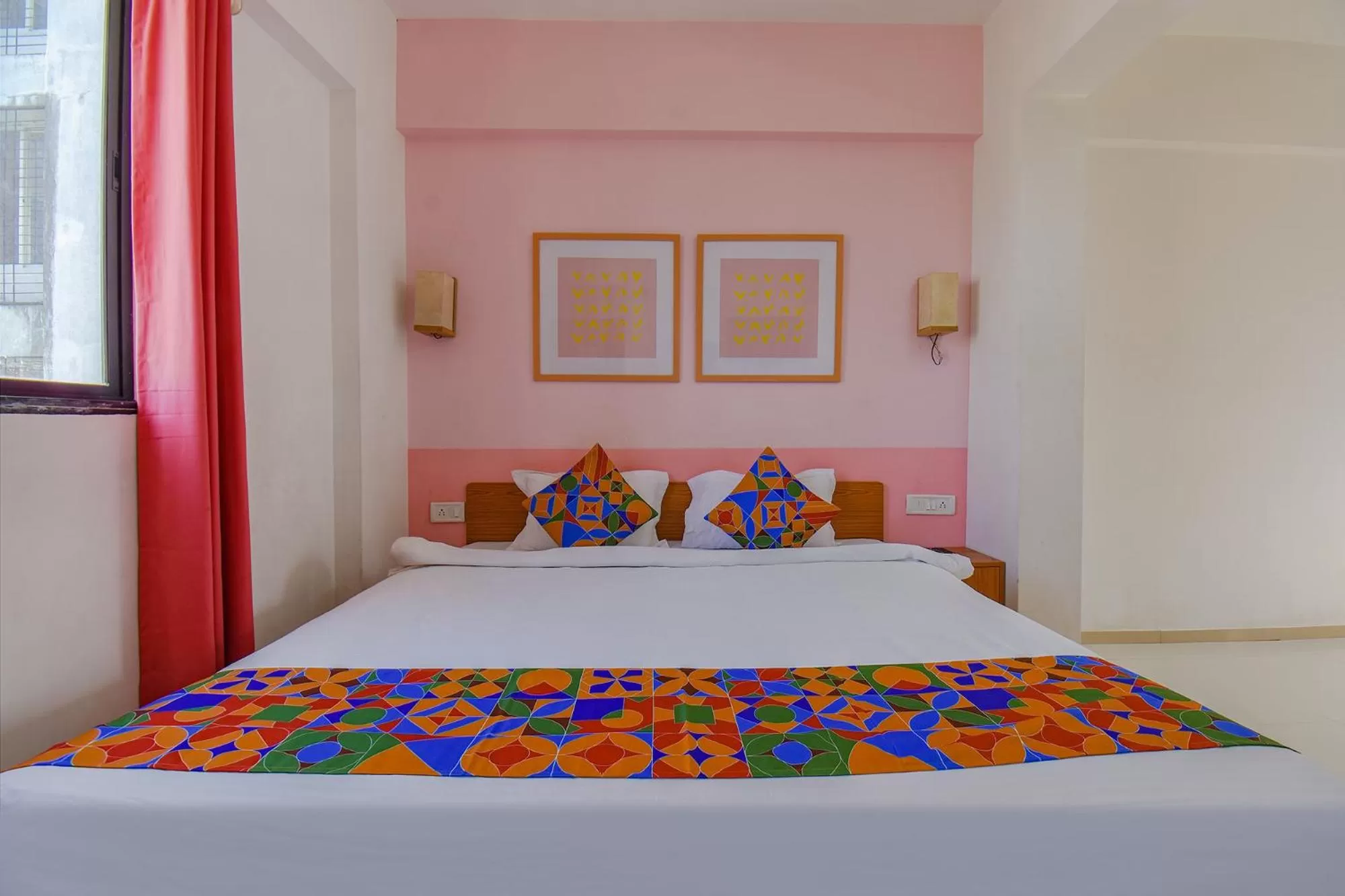 Bed in FabHotel Aakiyo