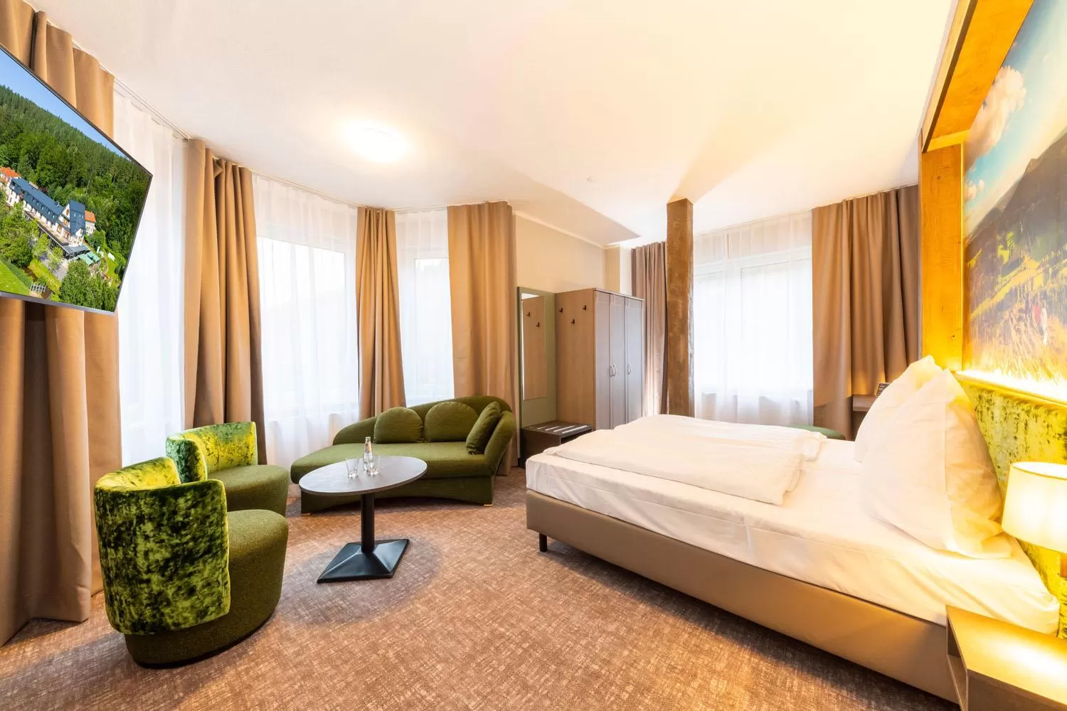 Photo of the whole room, Bed in Hotel Waldmühle