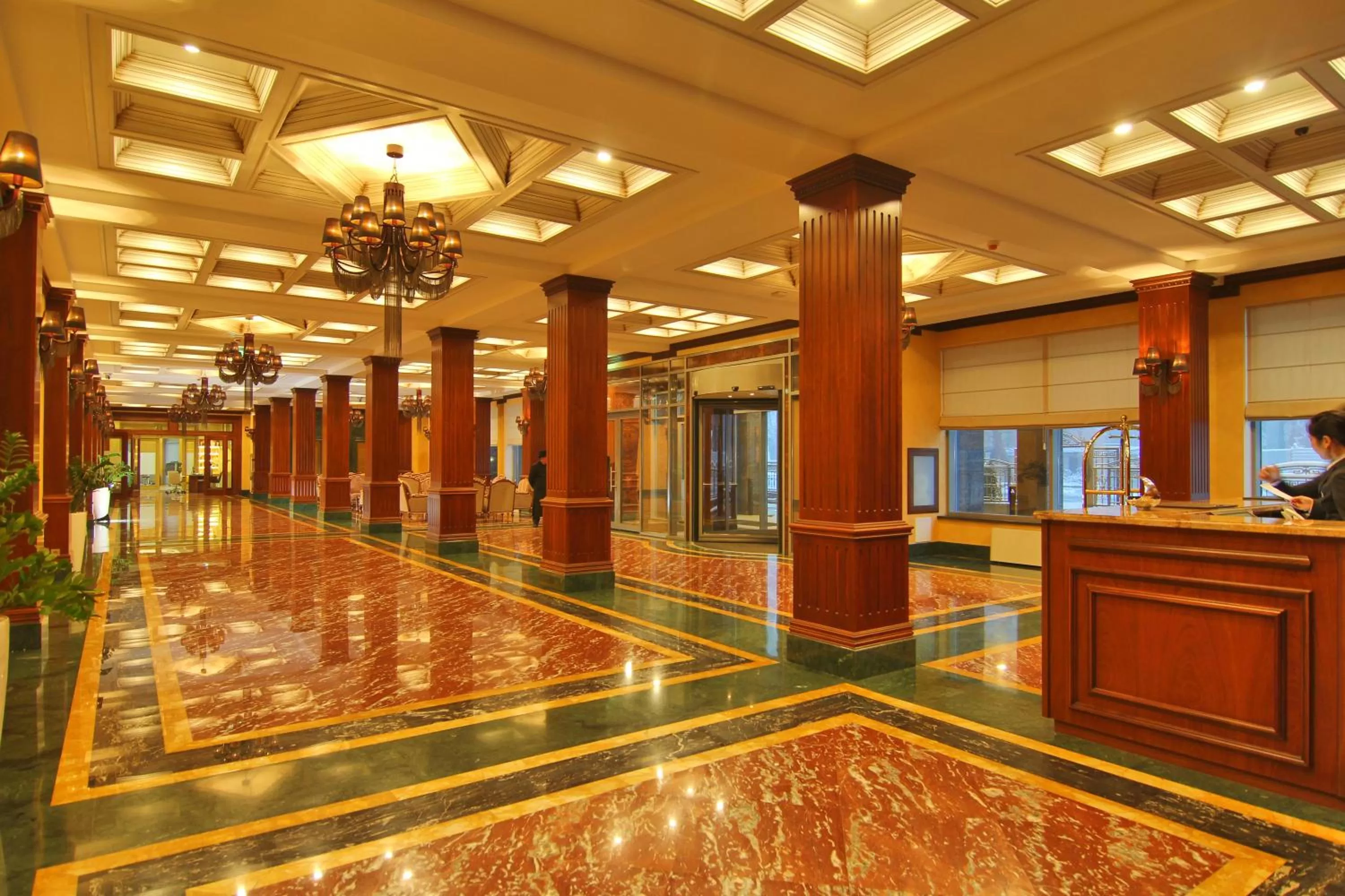 Lobby or reception in Orion Hotel Bishkek