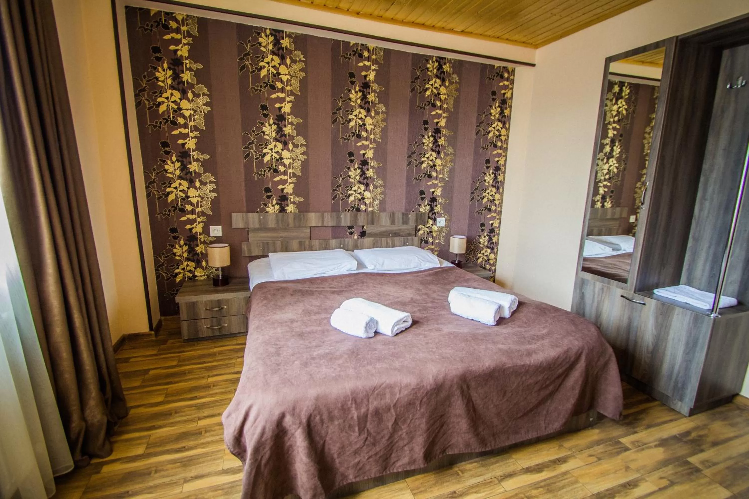 Bed in Hotel Svanseti