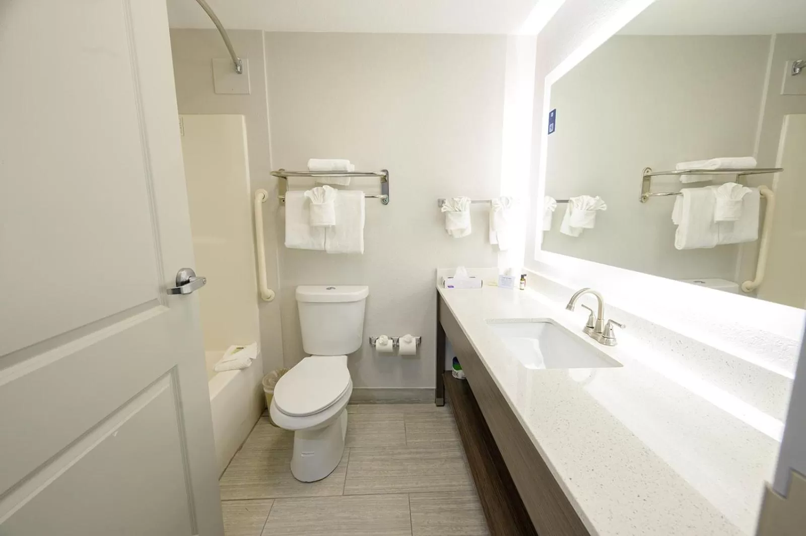 Bathroom in Hawthorn Extended Stay by Wyndham Panama City Beach