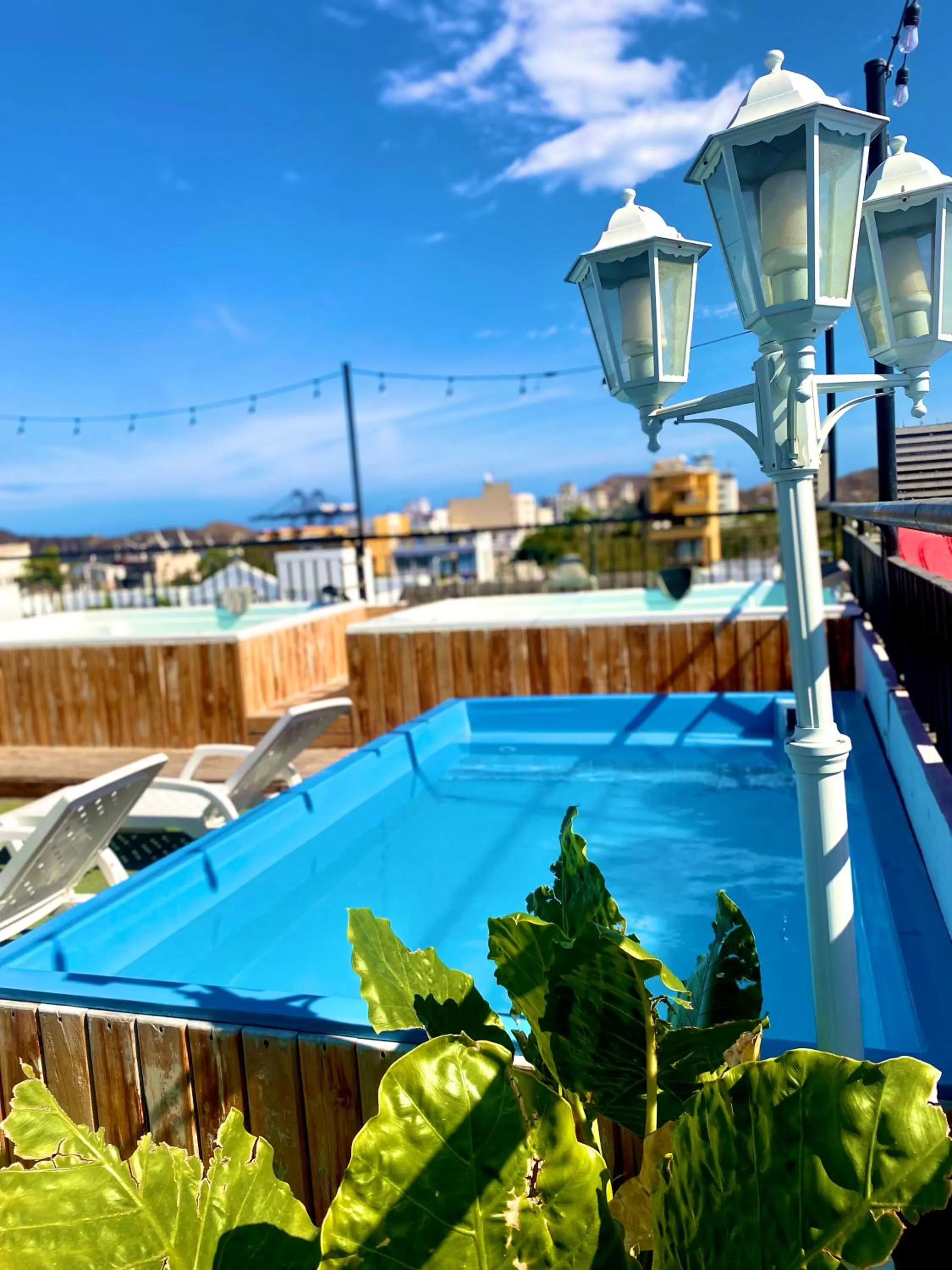 Balcony/Terrace, Swimming Pool in Hotel Parque de los Novios Inn